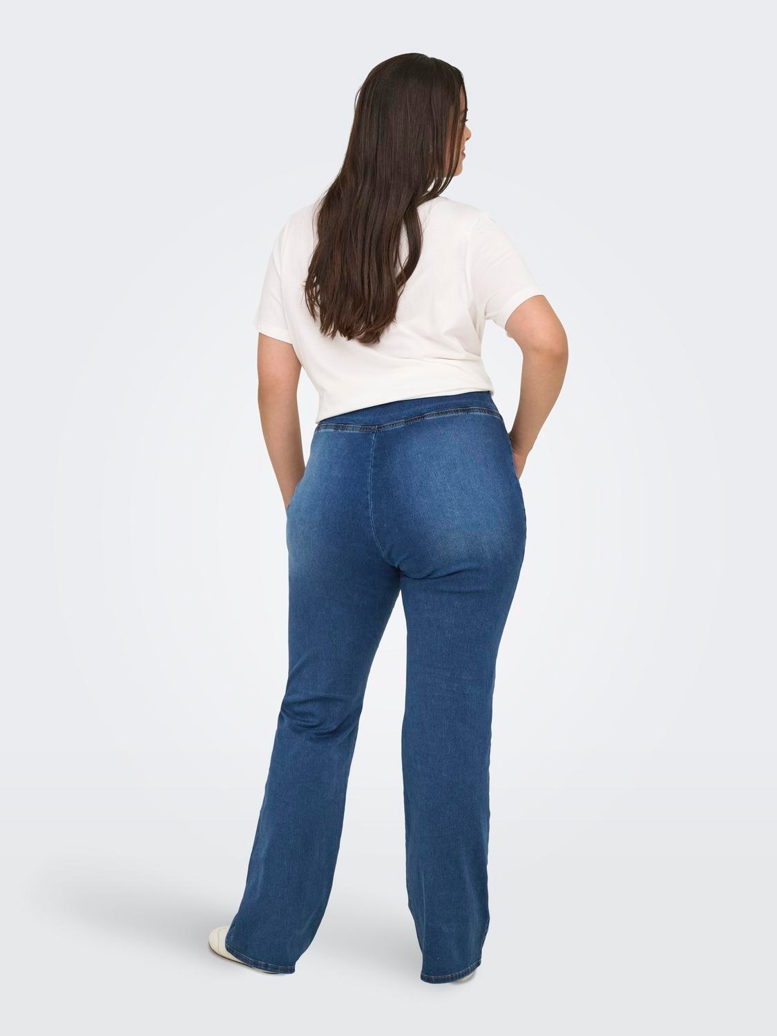 ONLY CARMAKOMA Jeansleggings »CARROYAL MID WAIST FLARED LEGGING«