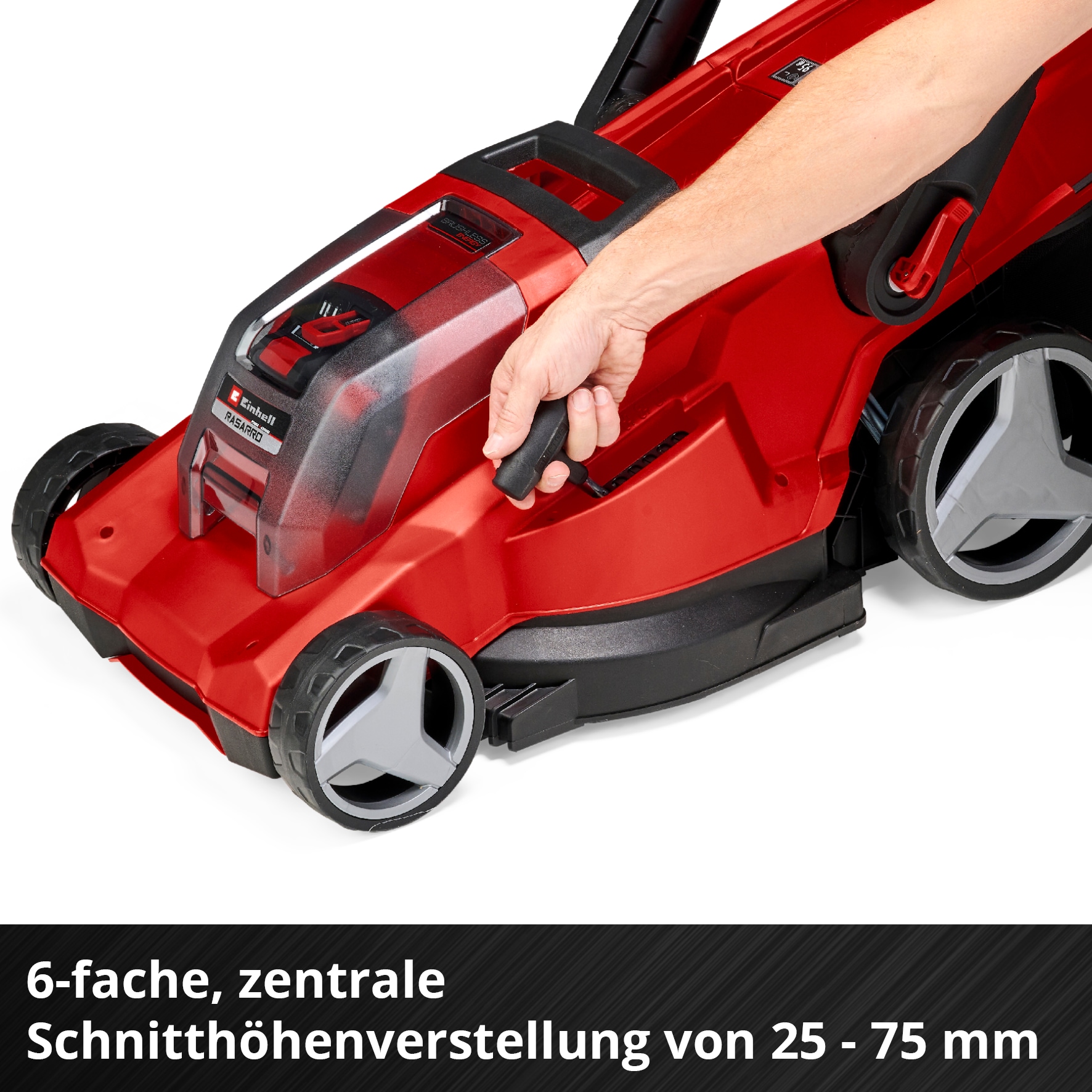 Einhell Akkurasenmäher »Einhell Power X-Change RASARRO 36/40«, mit 2x Akku 18V/4,0Ah und 2x Ladegerät