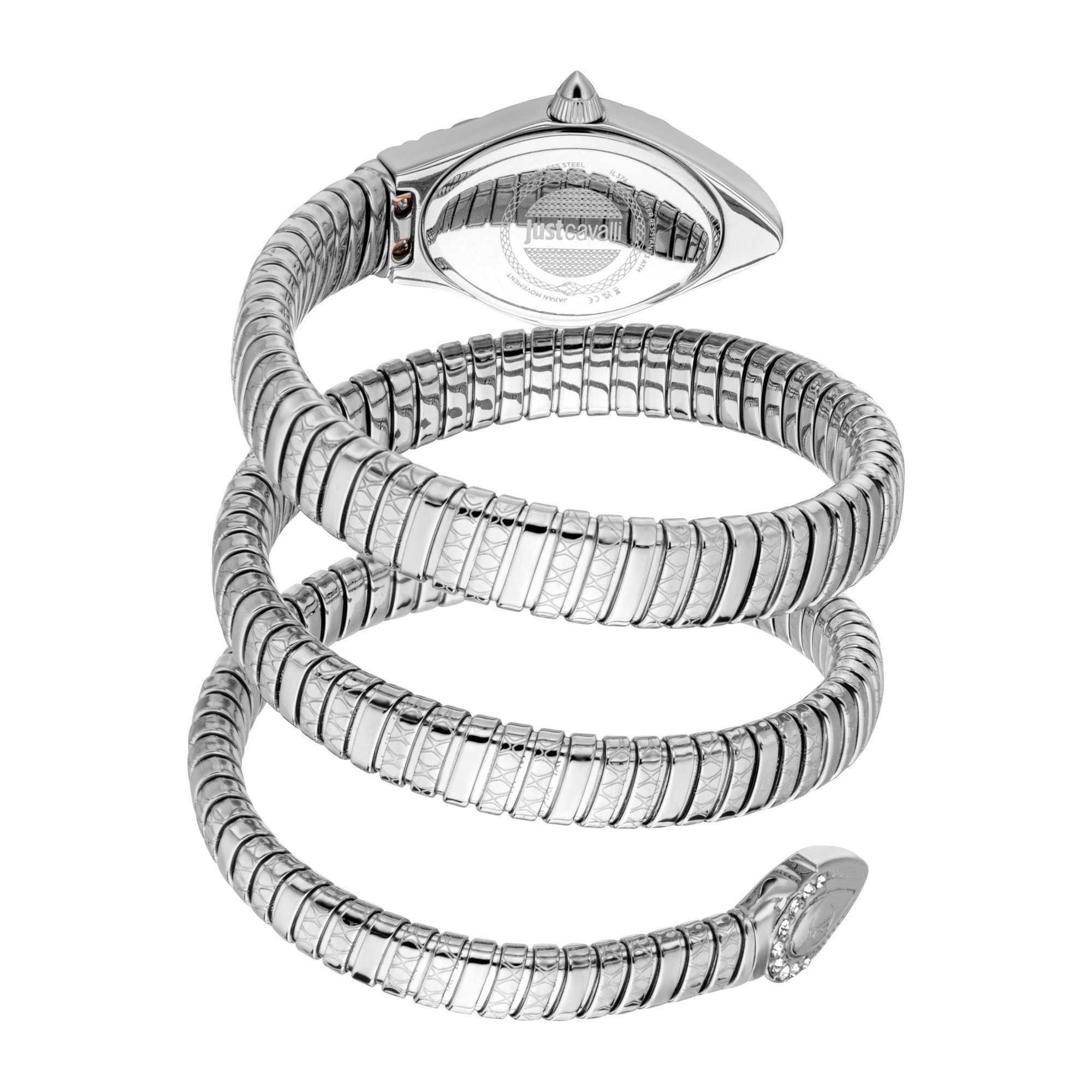 Just Cavalli Time Quarzuhr »Aurelia«, Armbanduhr, Damenuhr, Edelstahlarmband, analog, Kristallsteine