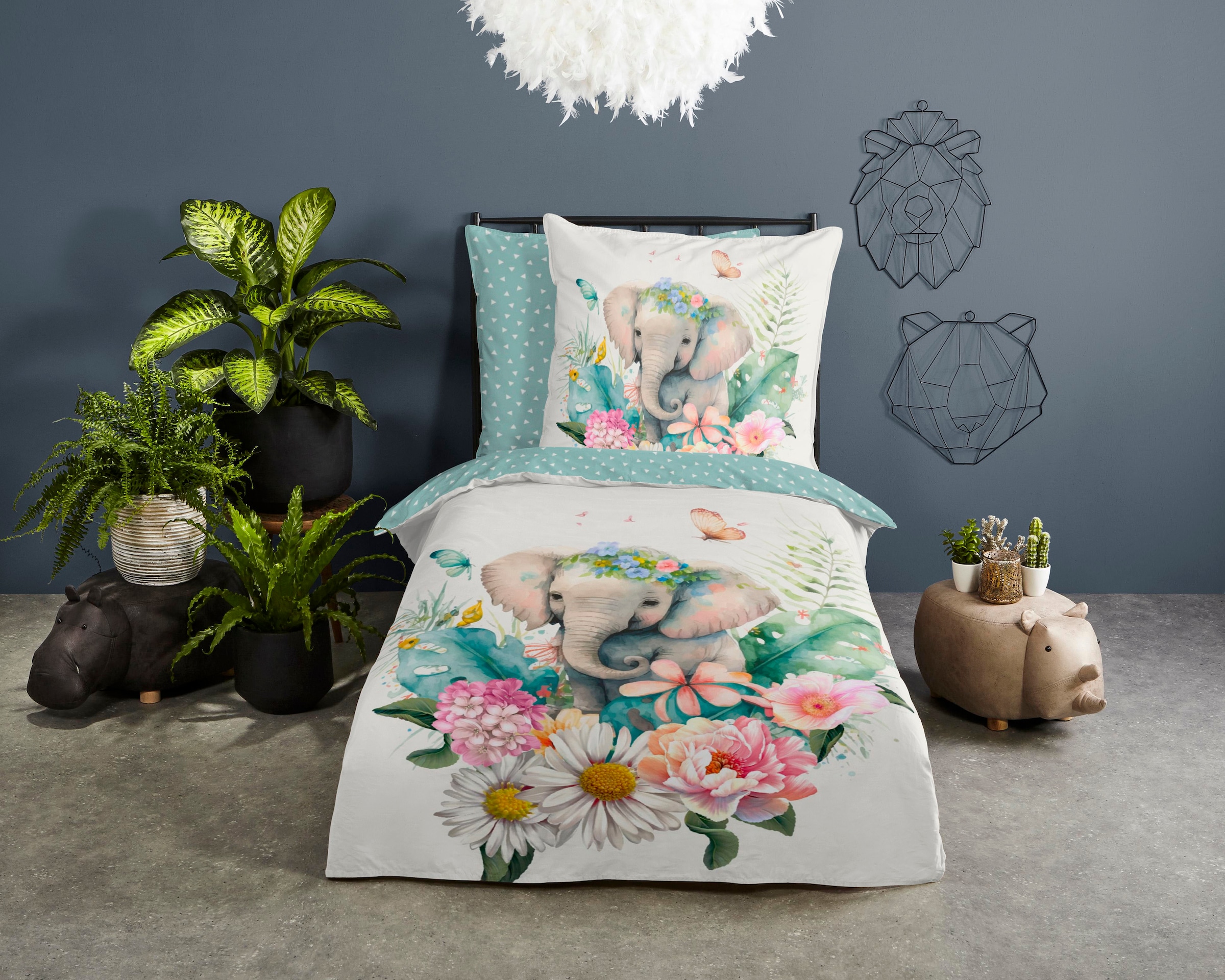 good morning Kinderbettwäsche "Eli" 2 Stk. Baumwolle, 135x200, Reißverschlu günstig online kaufen