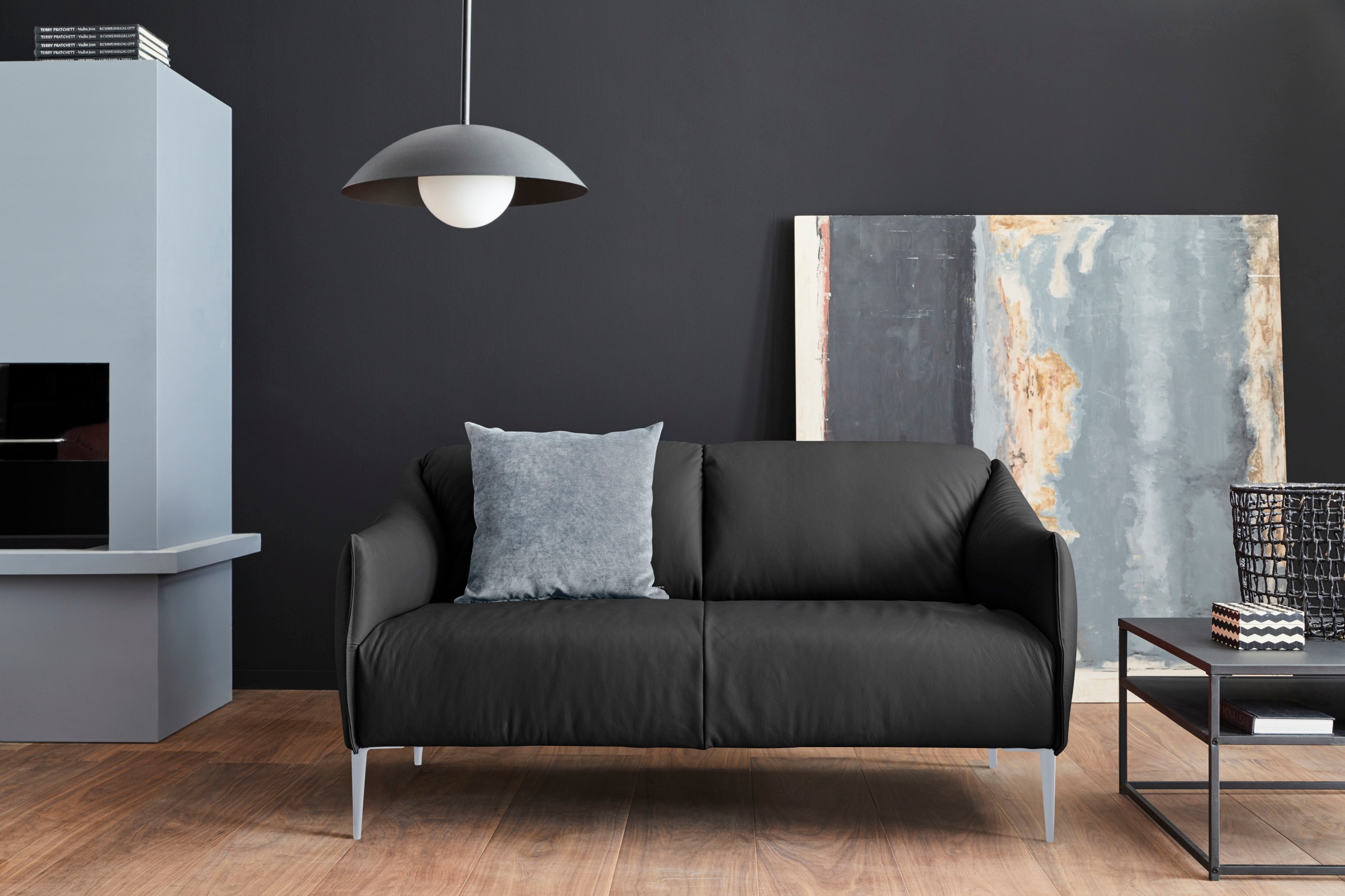 W.SCHILLIG 2-Sitzer »sally« mit Metallfüßen in Silber matt, Breite 154 cm