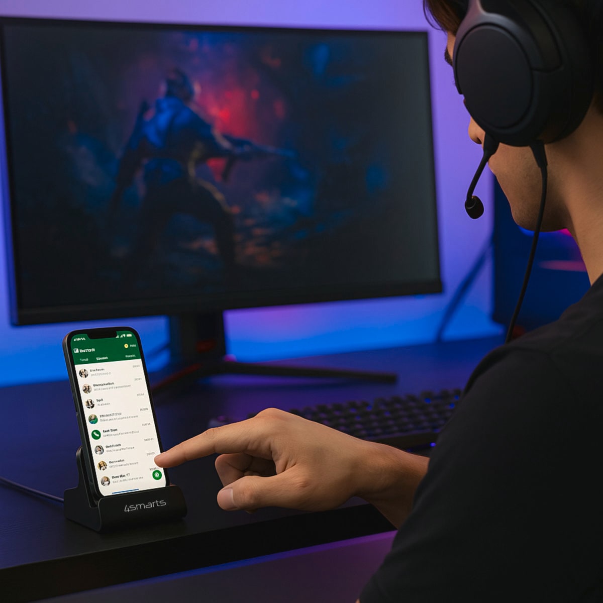4smarts Ladestation »VoltDock Charging Stand USB-C 60W«