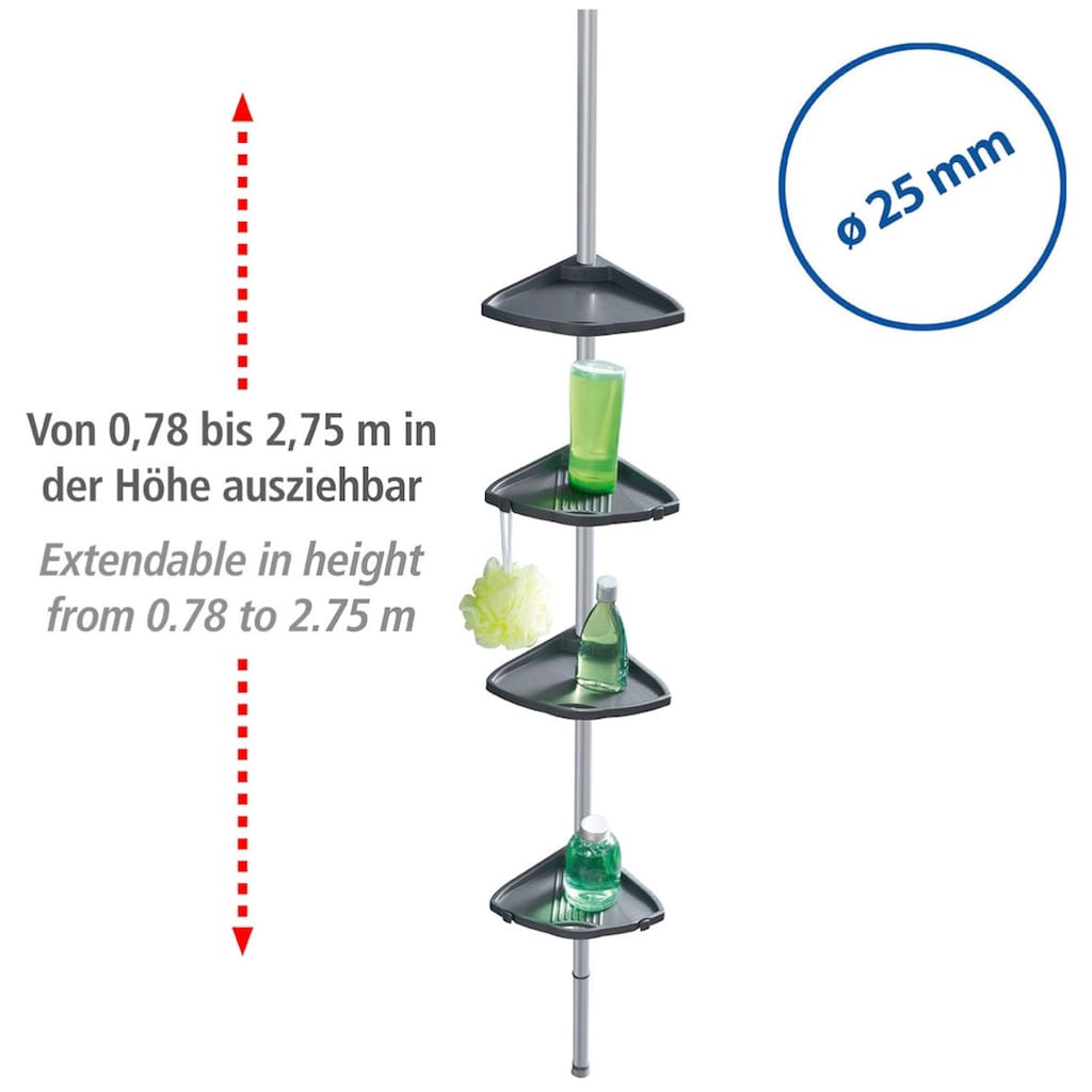 WENKO Duschablage »Teleskop Duschecke Compact«