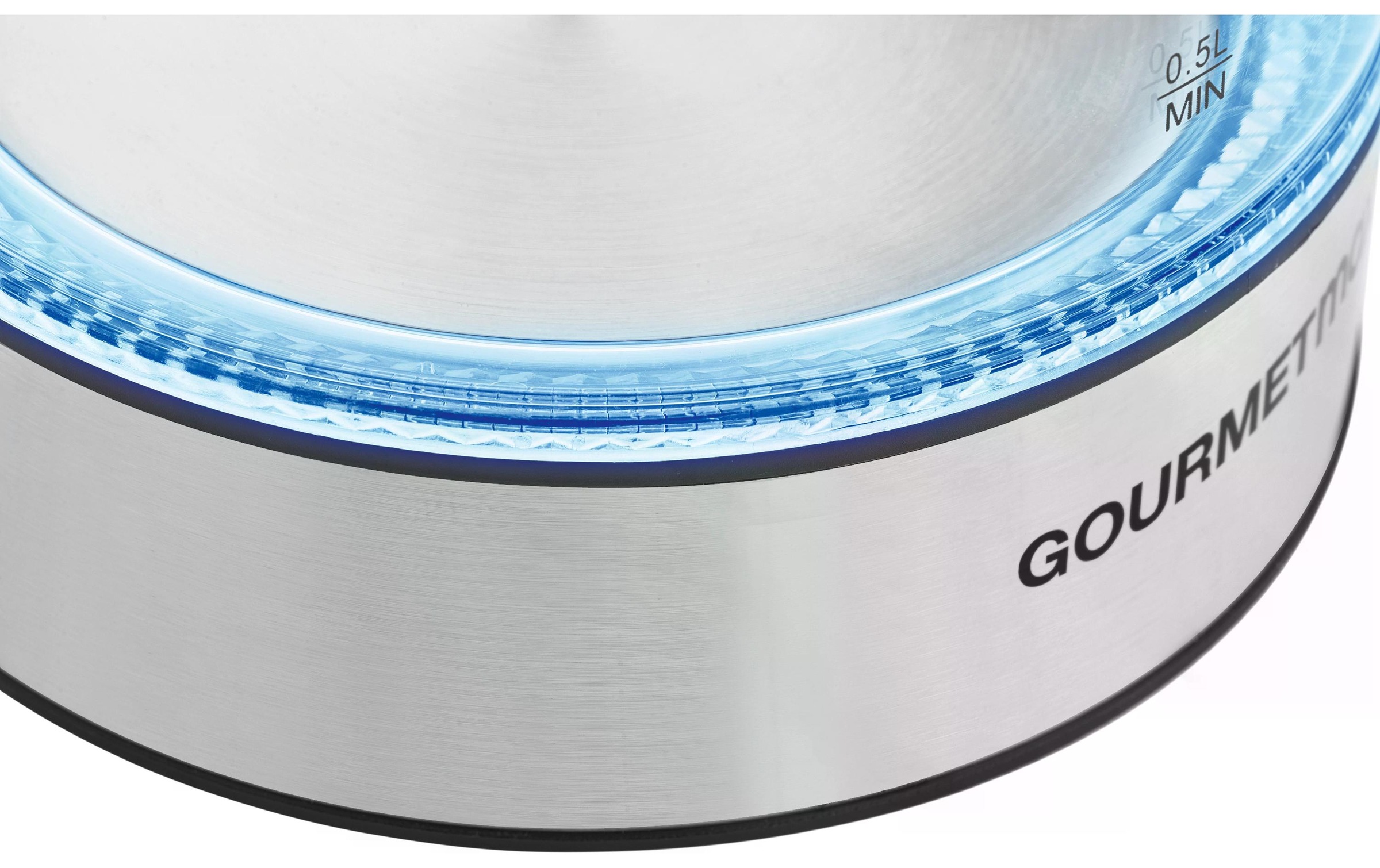 GOURMETmaxx Wasserkocher »45474 l, Silber/Transparent« 1,7 l 2200 W