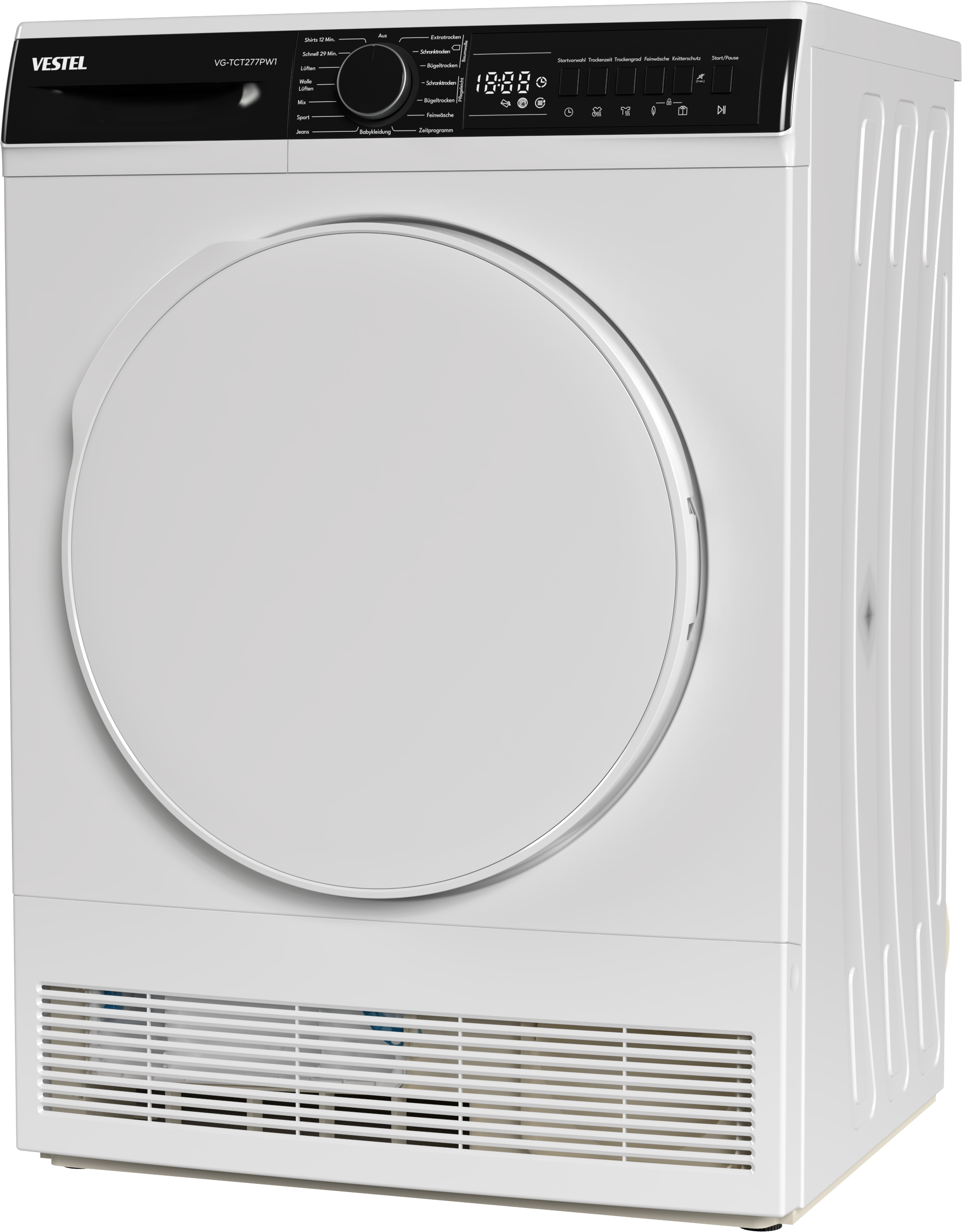 VESTEL Kondenstrockner »VG-TCT277PW1«, 8 kg