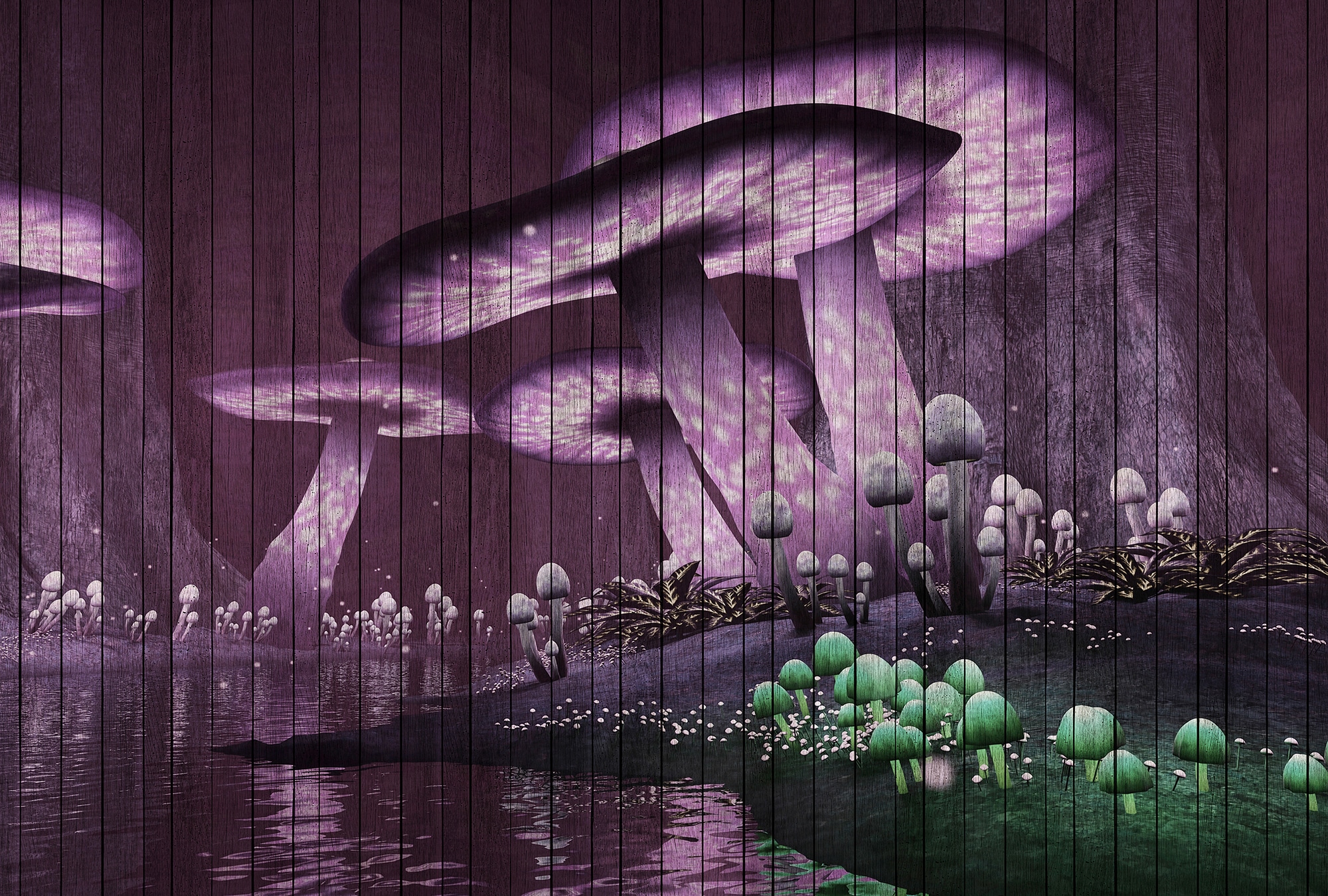 living walls Fototapete "Walls by Patel Fantasy 2" glatt Vlies, Wand, Schräge