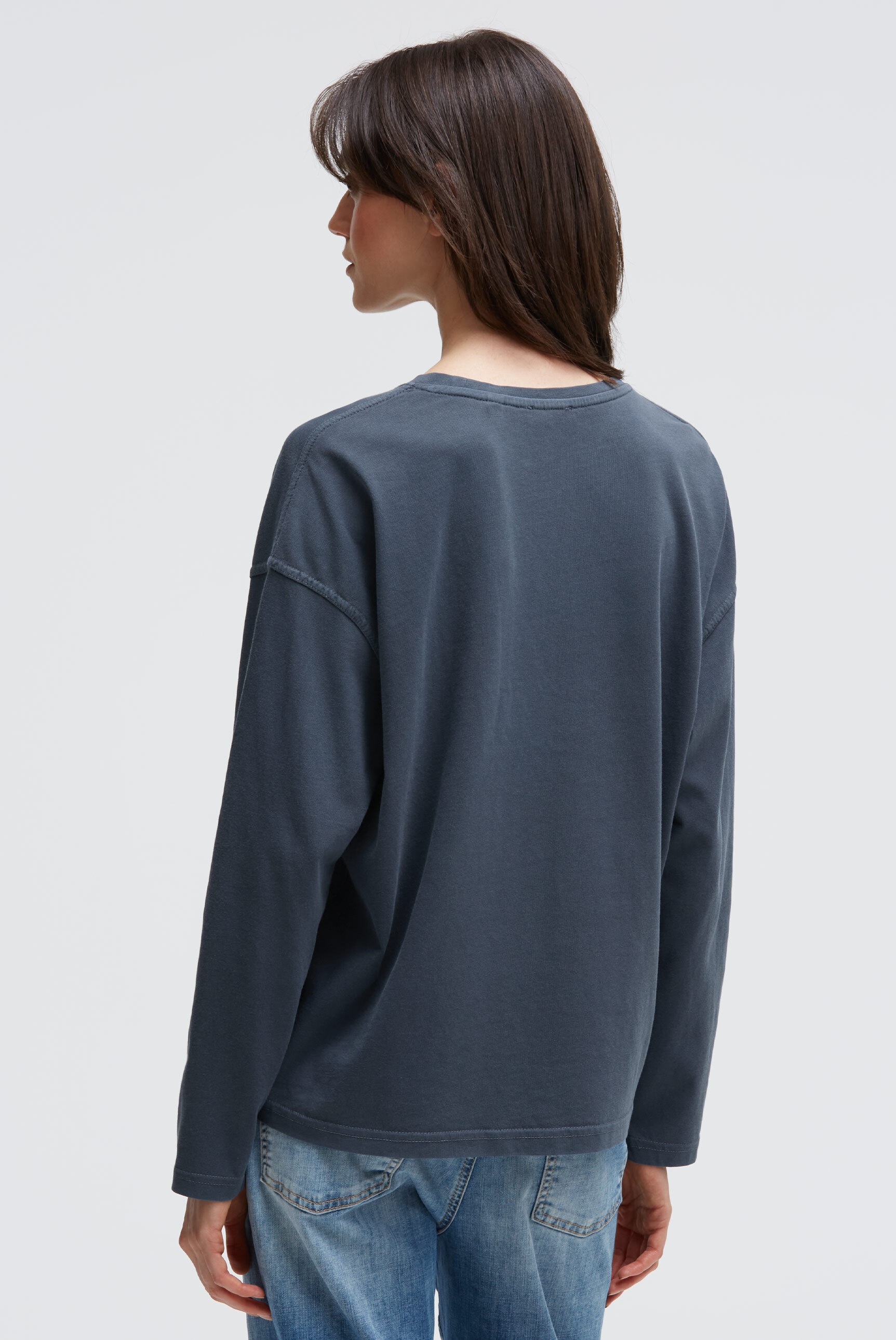 SENSES.THE LABEL Rundhalsshirt mit weiten Ärmeln