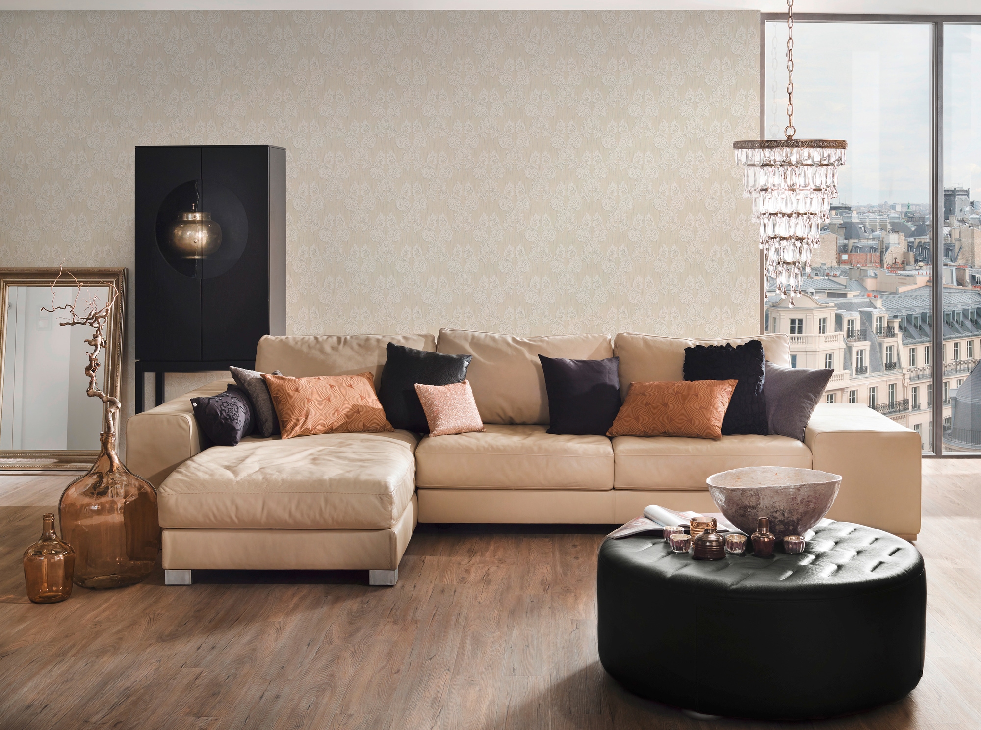 Architects Paper Textiltapete »Tessuto«, Barock-floral-gemustert, Tapete Barock Tapeten Wohnzimmer Schlafzimmer Küche modern Design Büro