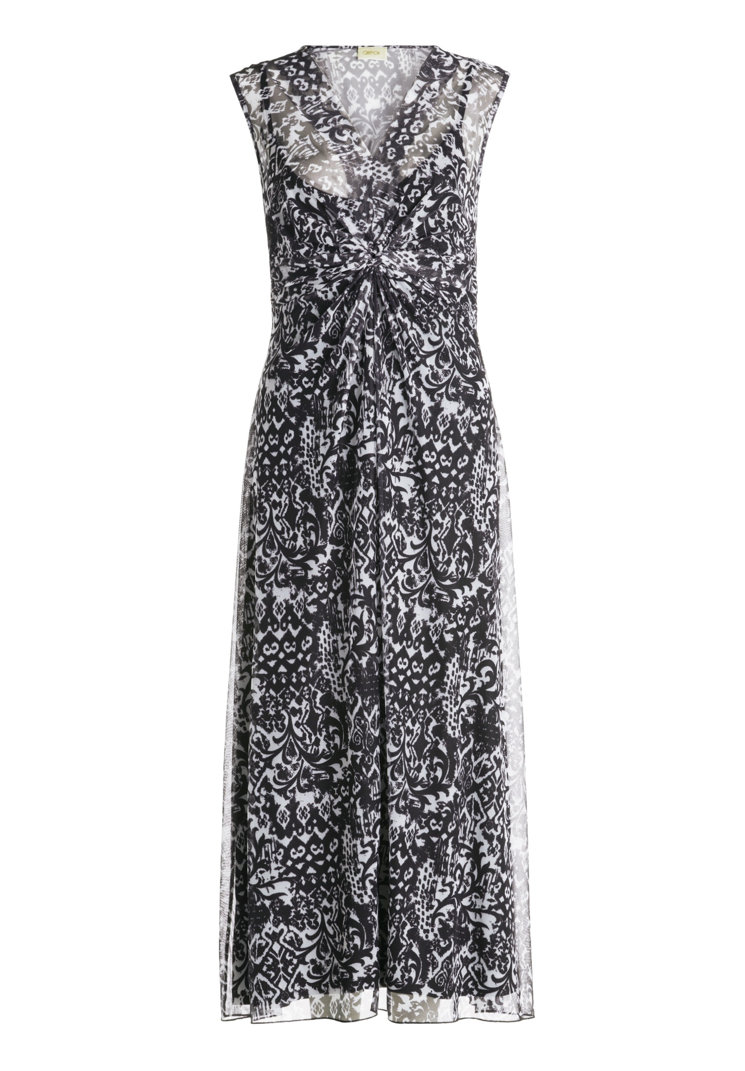 Cartoon Midikleid "Damen ohne Arm" Ohne Tasche Druck günstig online kaufen