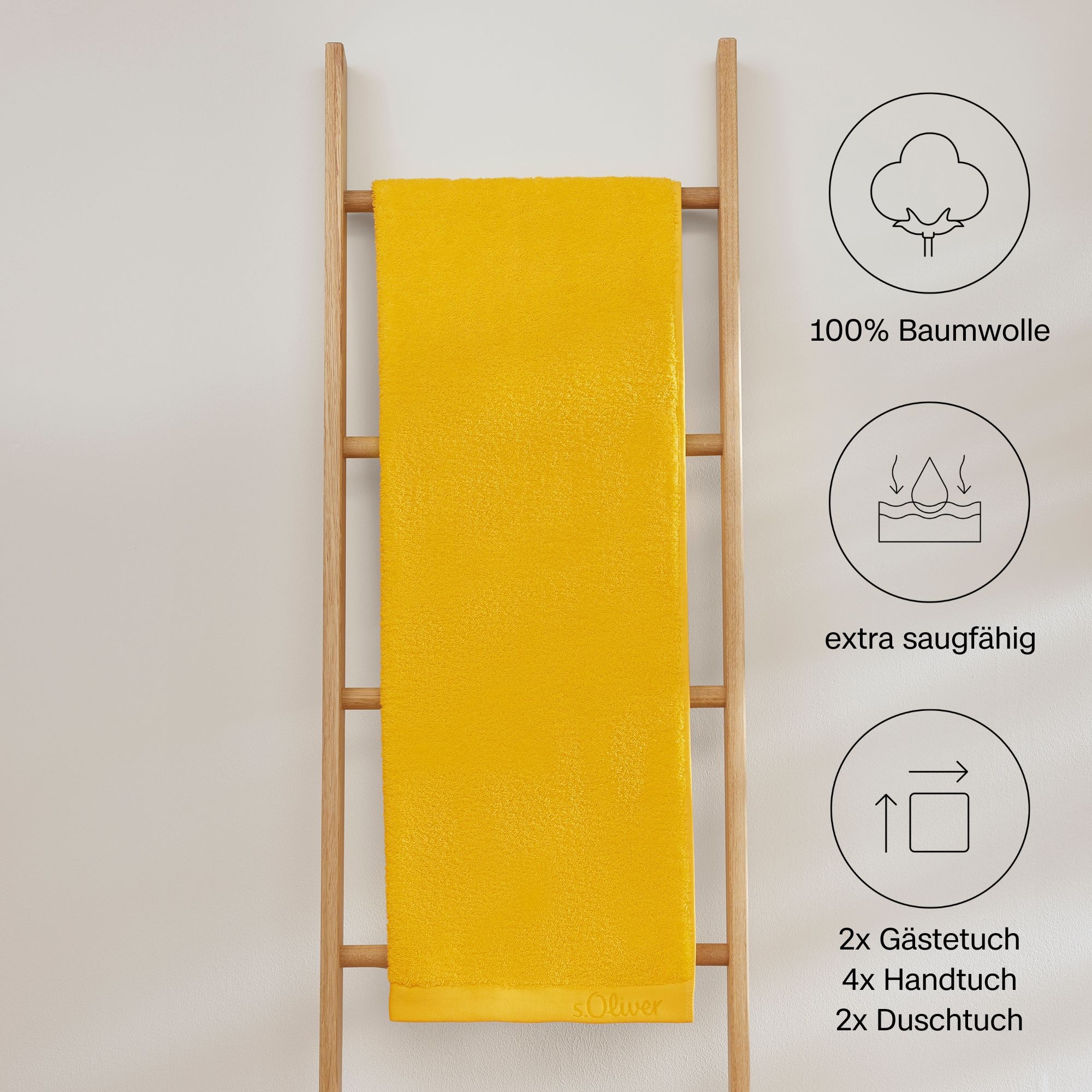 s.Oliver Handtuch Set "s.Oliver, Premium Qualität, 600 gr/m²" Set 8 Stk. Wa günstig online kaufen
