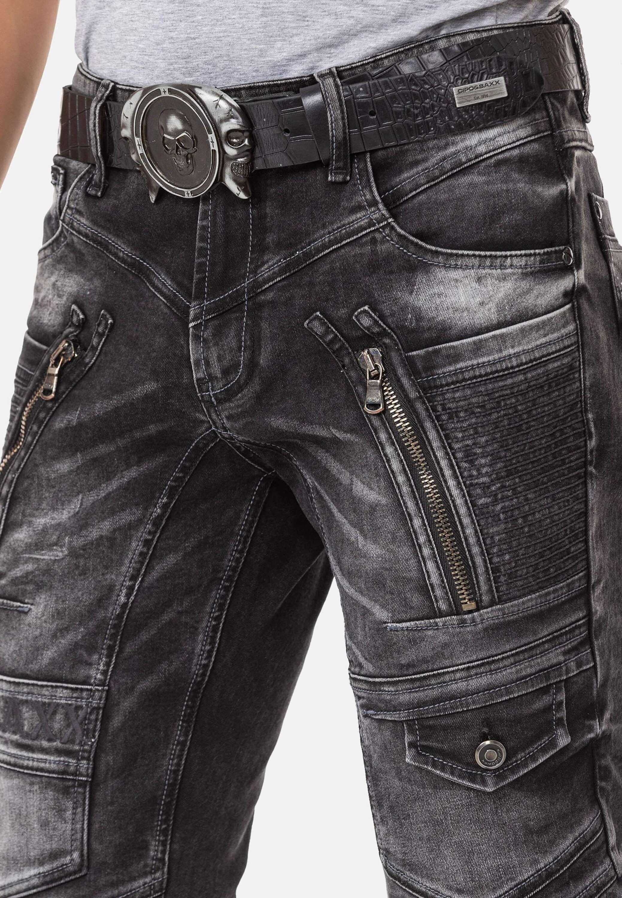 Cipo & Baxx 5-Pocket-Jeans »Jeans«, Jeans im Used-Look