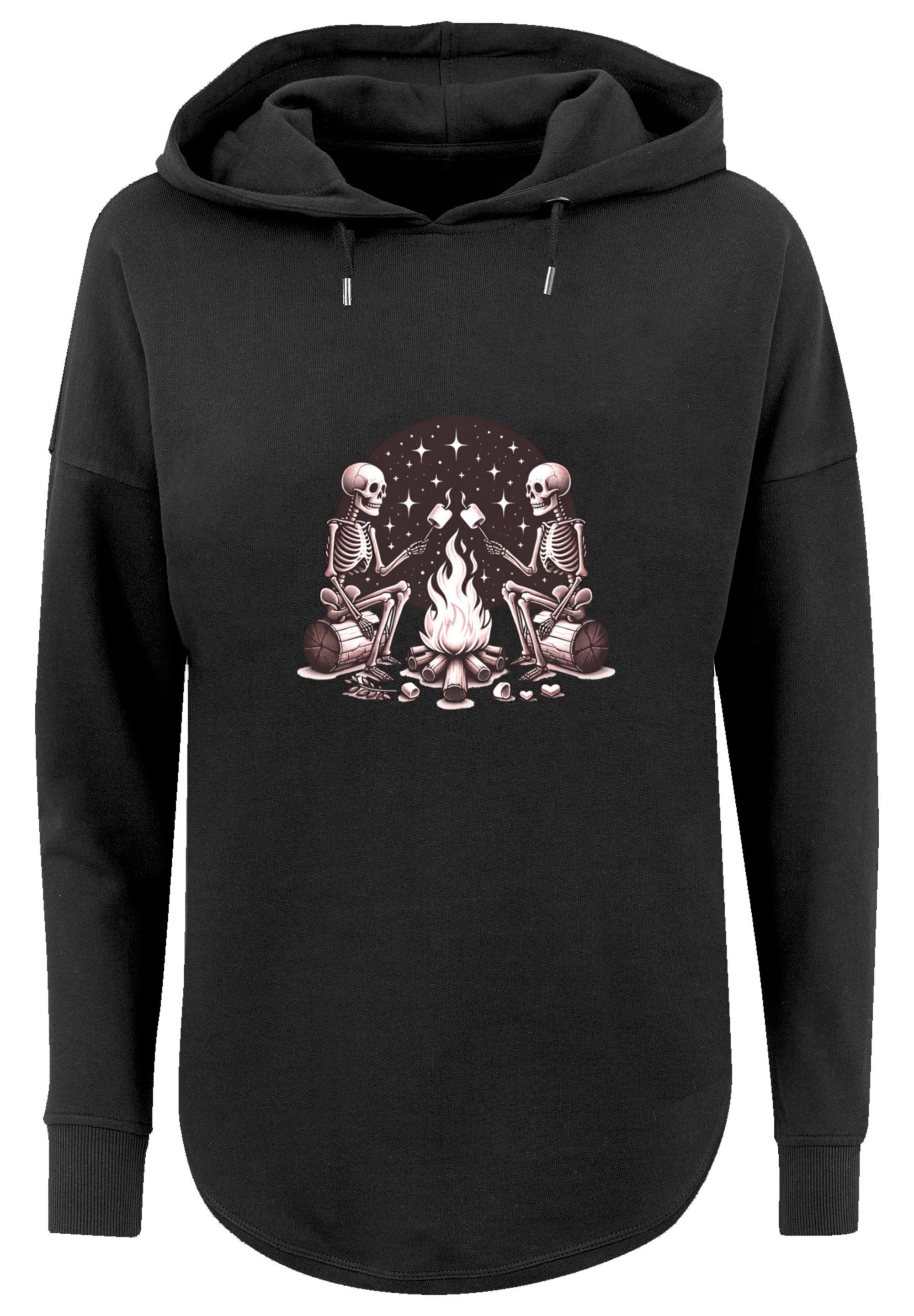 F4NT4STIC Kapuzenpullover »Skelette Lagerfeuer Marshmallow«, Premium Qualität