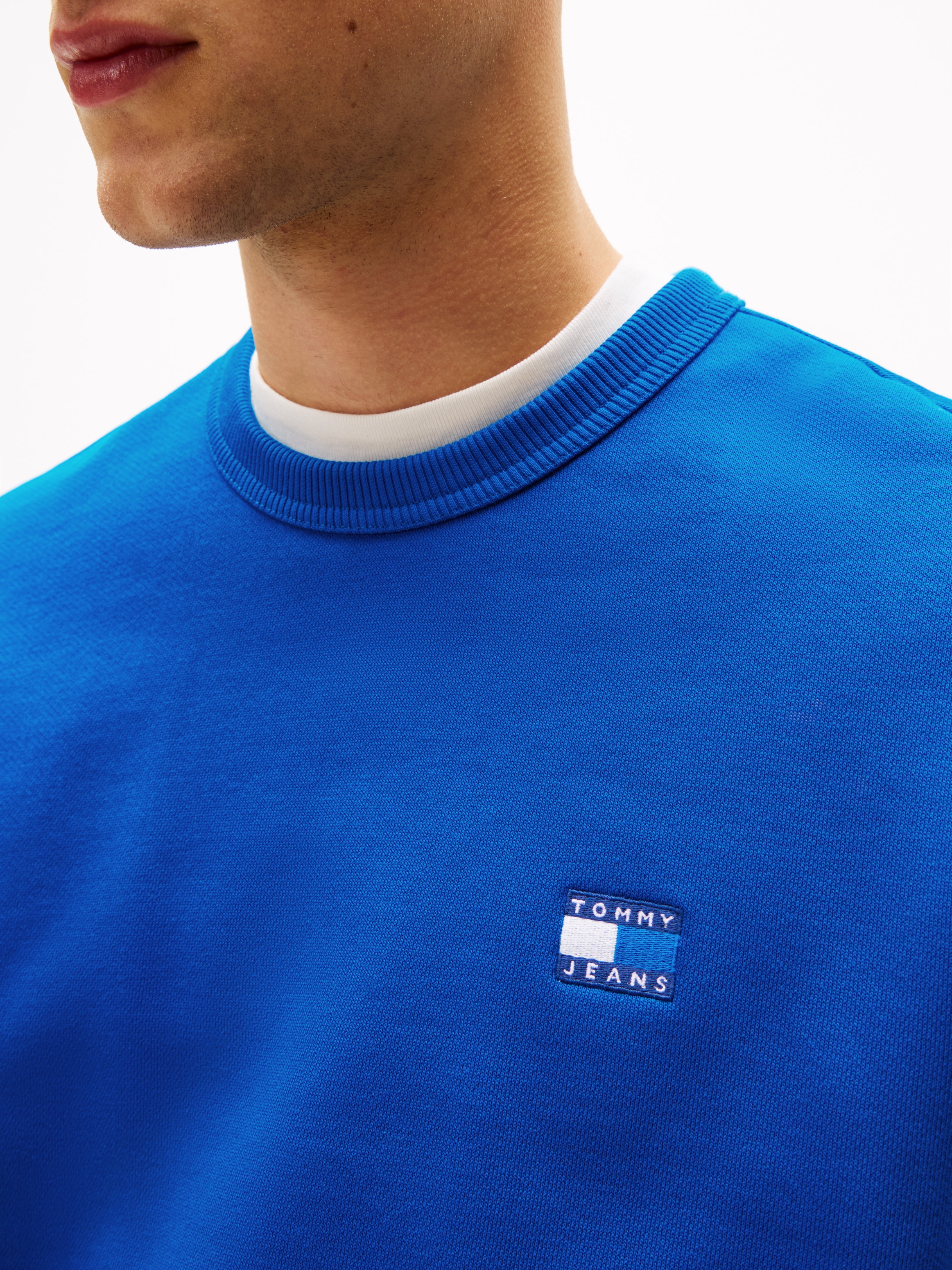 Tommy Jeans Sweatshirt »TJM REG BADGE CREW EXT«, Mit Rundhalsausschnitt