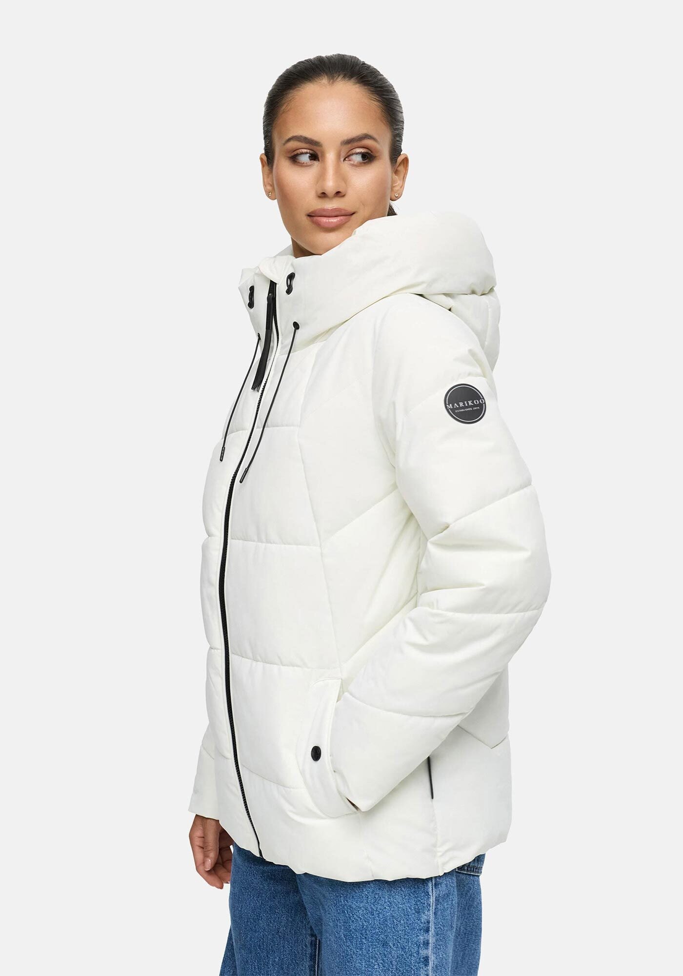 Marikoo Winterjacke »Kuscheltatze«, mit extra hohem Kragen