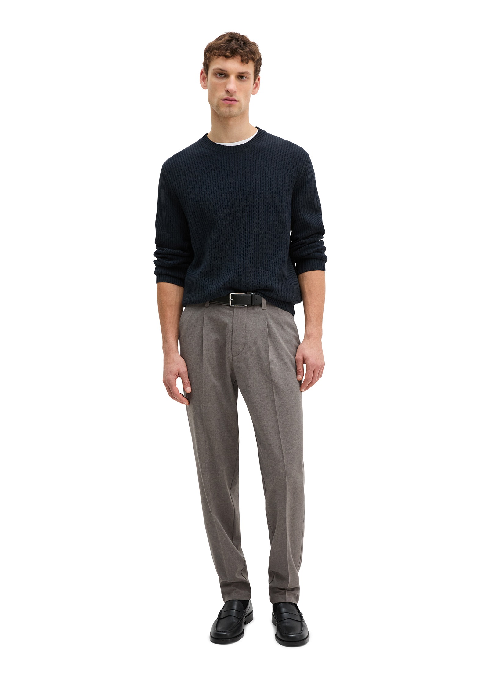 Marc O'Polo Rundhalspullover »aus reiner Bio-Baumwolle«