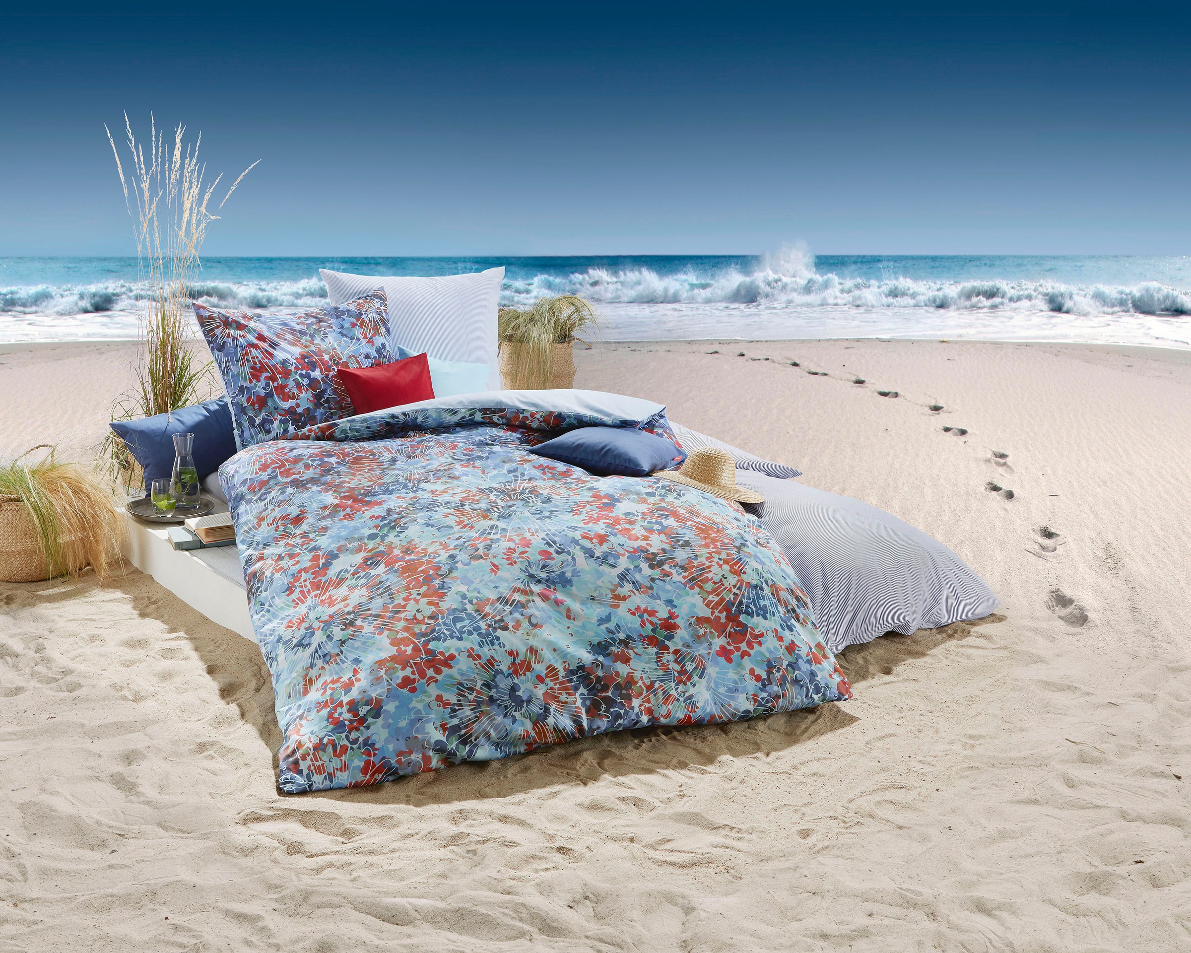 fleuresse Wendebettwäsche "Bed Art S 4351" 2 Stk. Mako Satin, Baumwolle, in Gr. 135x200, 155x220, 200x200cm