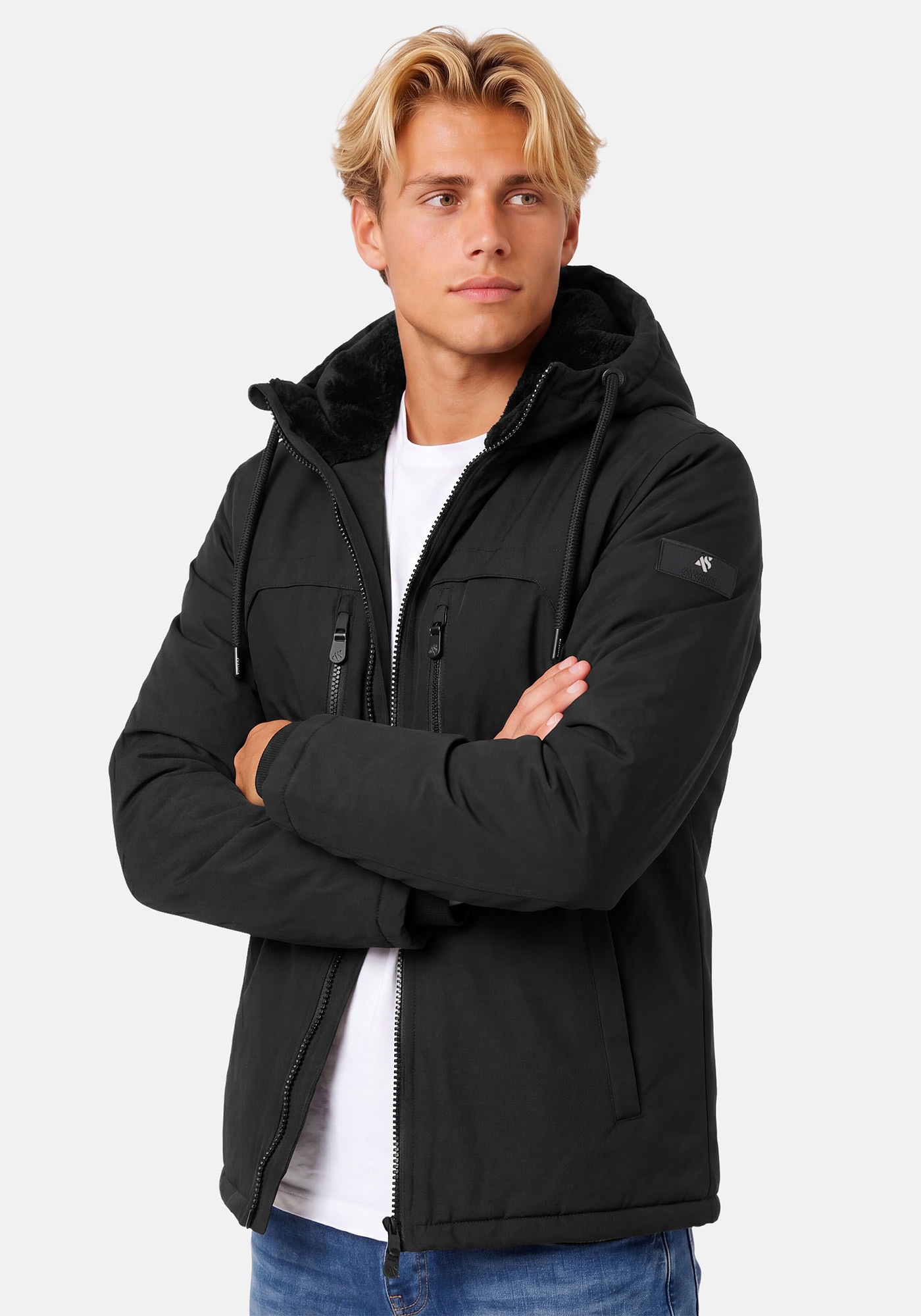 Alessandro Salvarini Winterjacke »ASMori« mit warmem Teddyfell