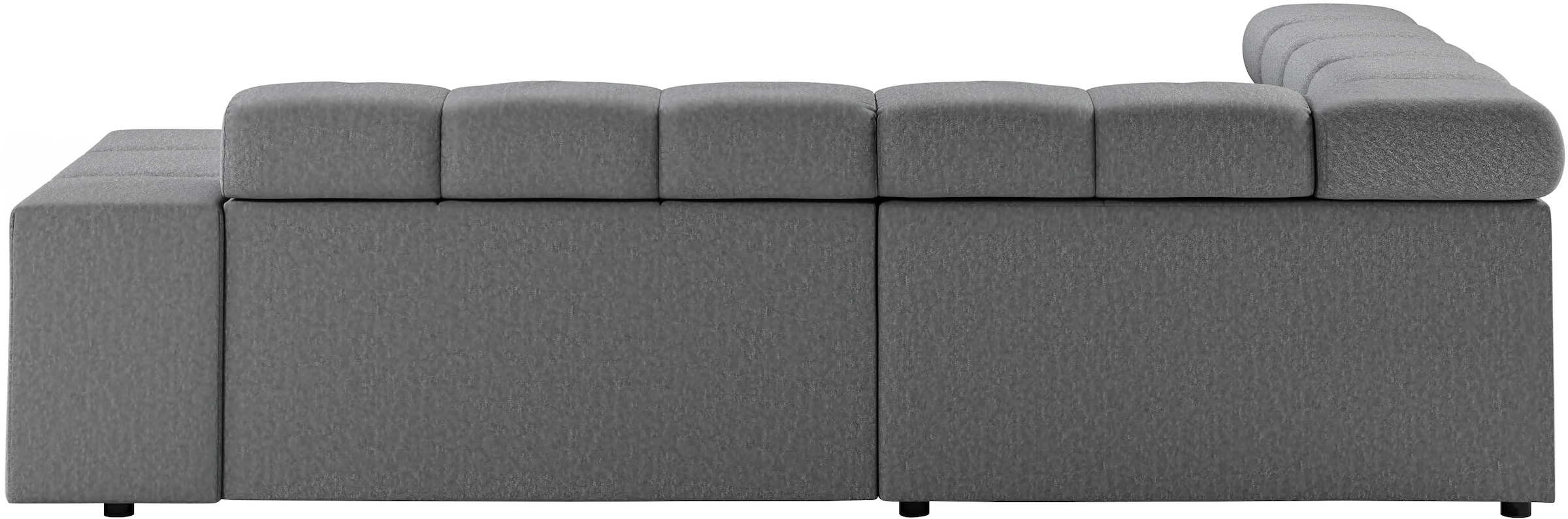 INOSIGN Ecksofa »Ancona, incl. Kopfteilverstellung + 3 Zierkissen, L-Form, Breite 249cm«, wahlweise motorische Sitztiefenverstellung, B/T(H: 249/215/70 cm