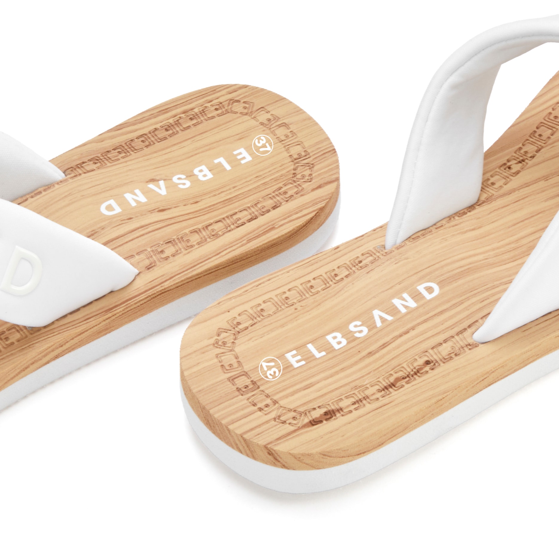 Elbsand Badepantolette »Badeschuhe, Badeschlappe, Sandale, Sommerschuh, Pantolette,Badelatsche«  Zehentrenner mit wasserabweisender und ultraleichter Sohle VEGAN