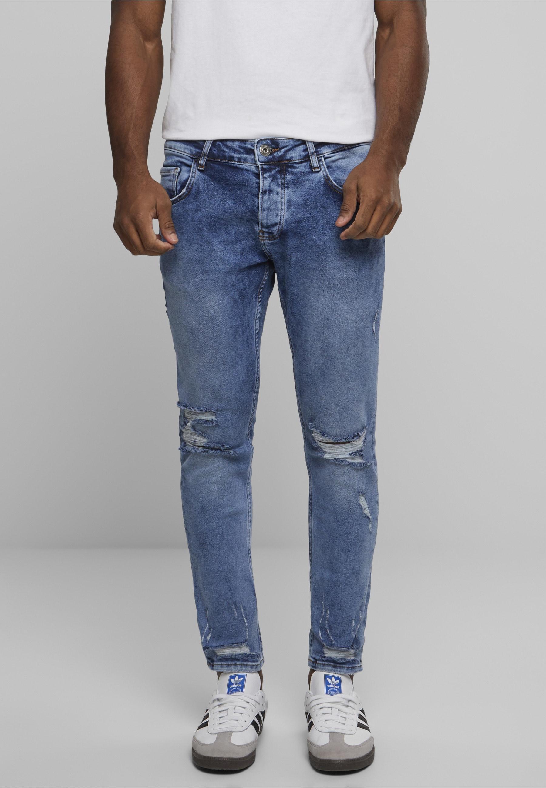 2Y Premium Bequeme Jeans »2Y Premium Herren 2Y Destroyed Cropped Skinny Denim«