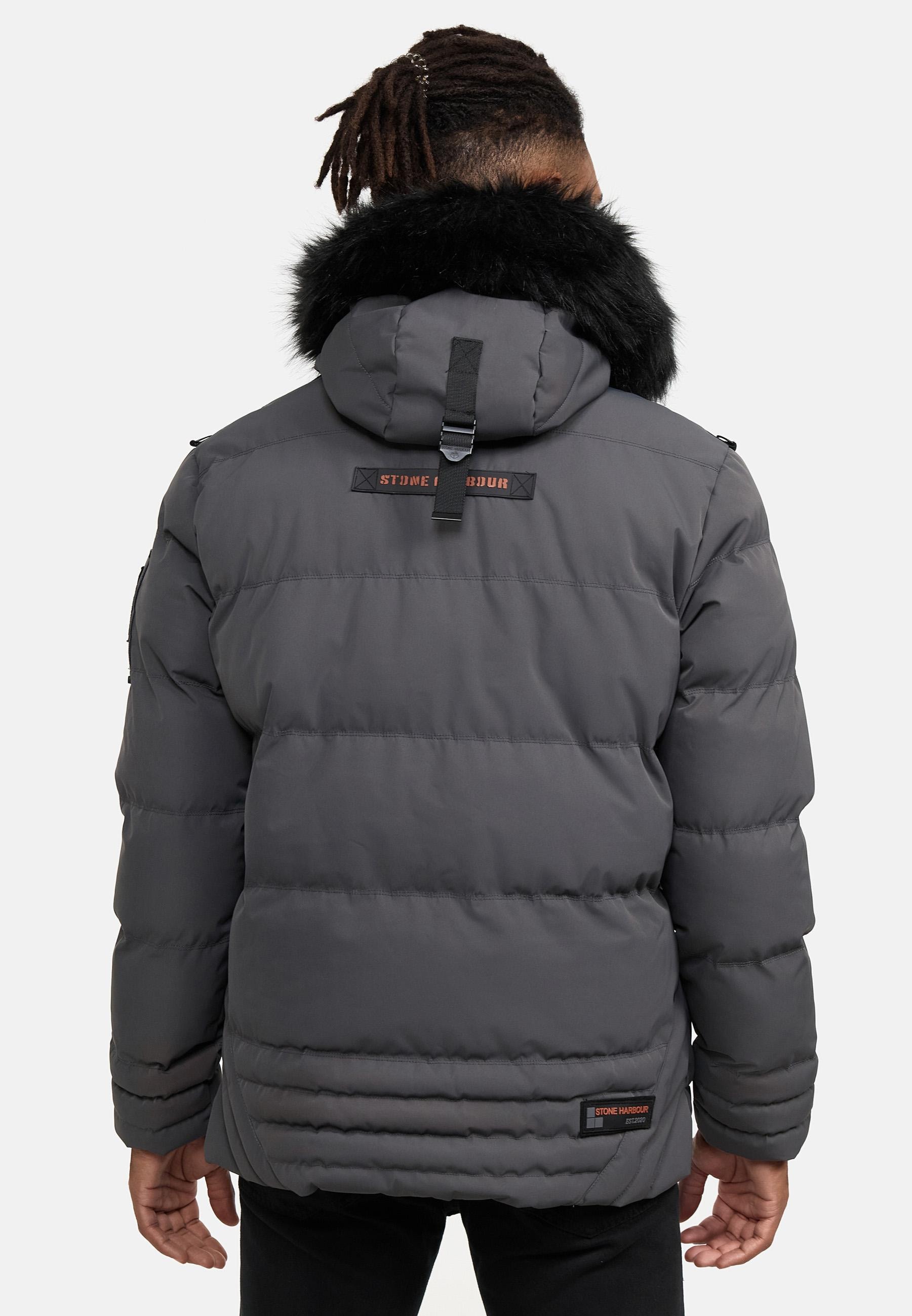 Stone Harbour Steppjacke »Romaan«, mit Kapuze, gesteppte Winterjacke mit Kapuze