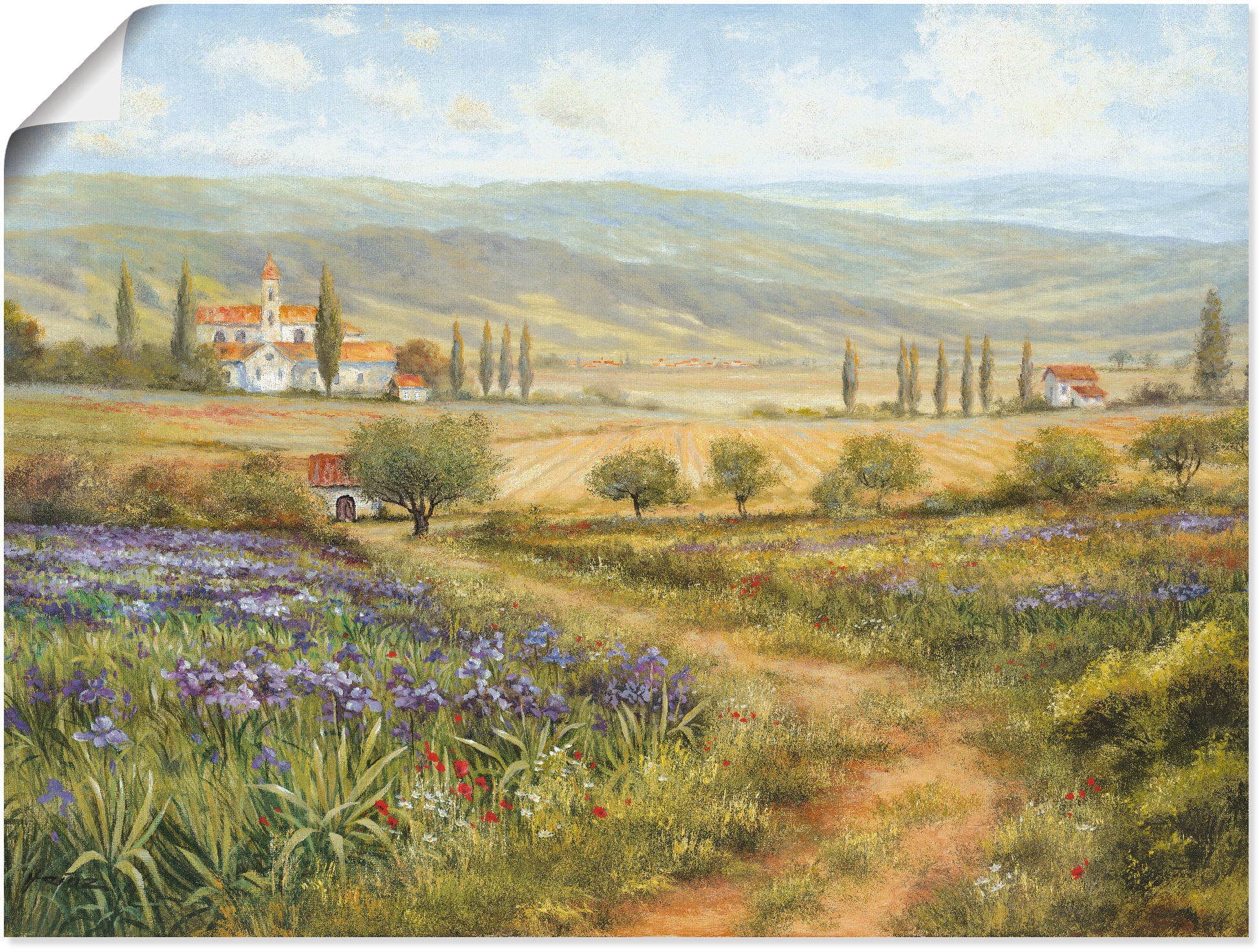 Artland Wandbild »Provence«, Bilder verschied. Größen (1 Europa, | in Leinwandbild, als Alubild, von St.), Outdoorbild, BAUR Poster