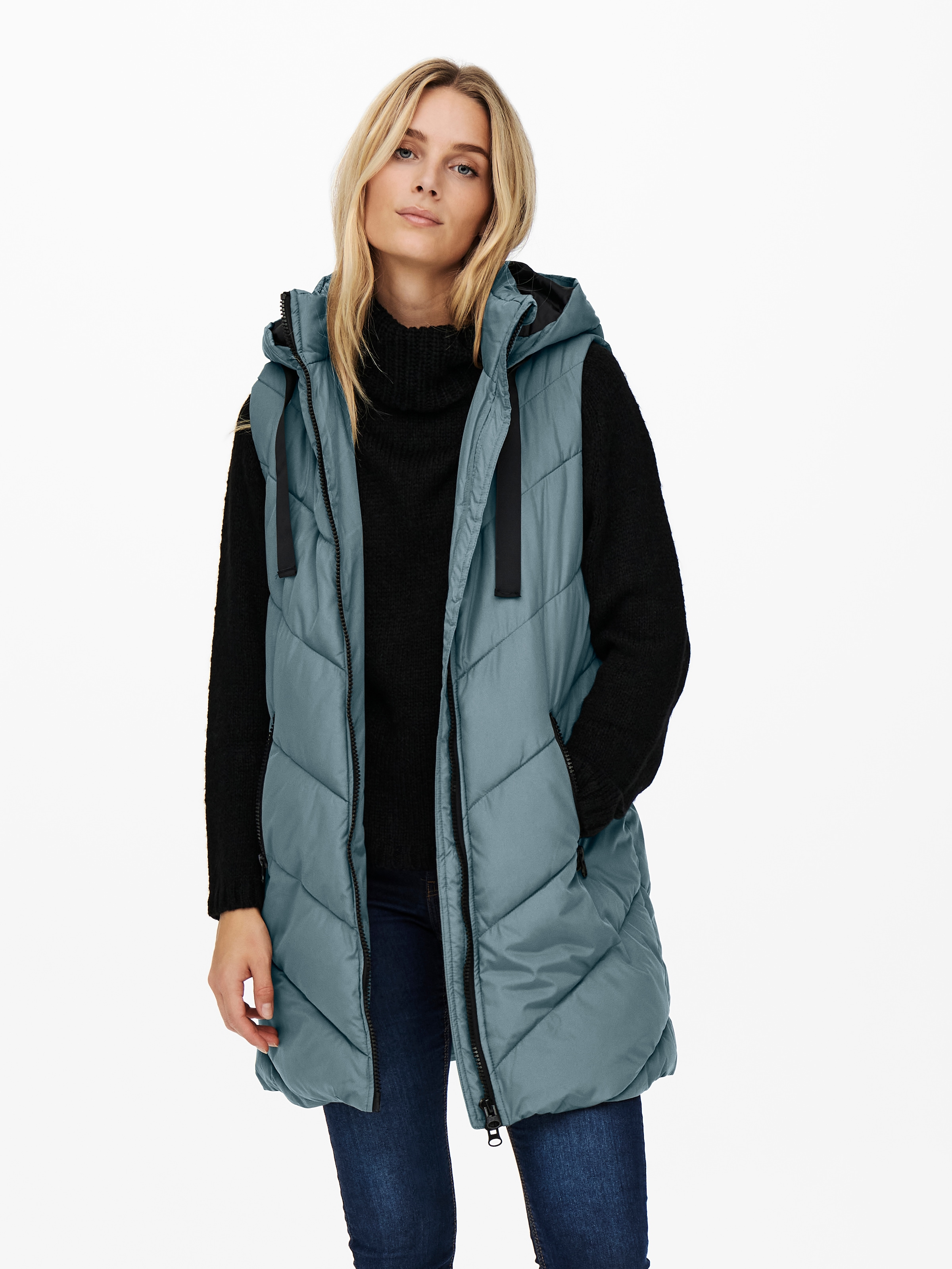 JDY Steppweste "JDYSKYLAR LIFE HOOD WAISTCOAT OTW NOOS" günstig online kaufen