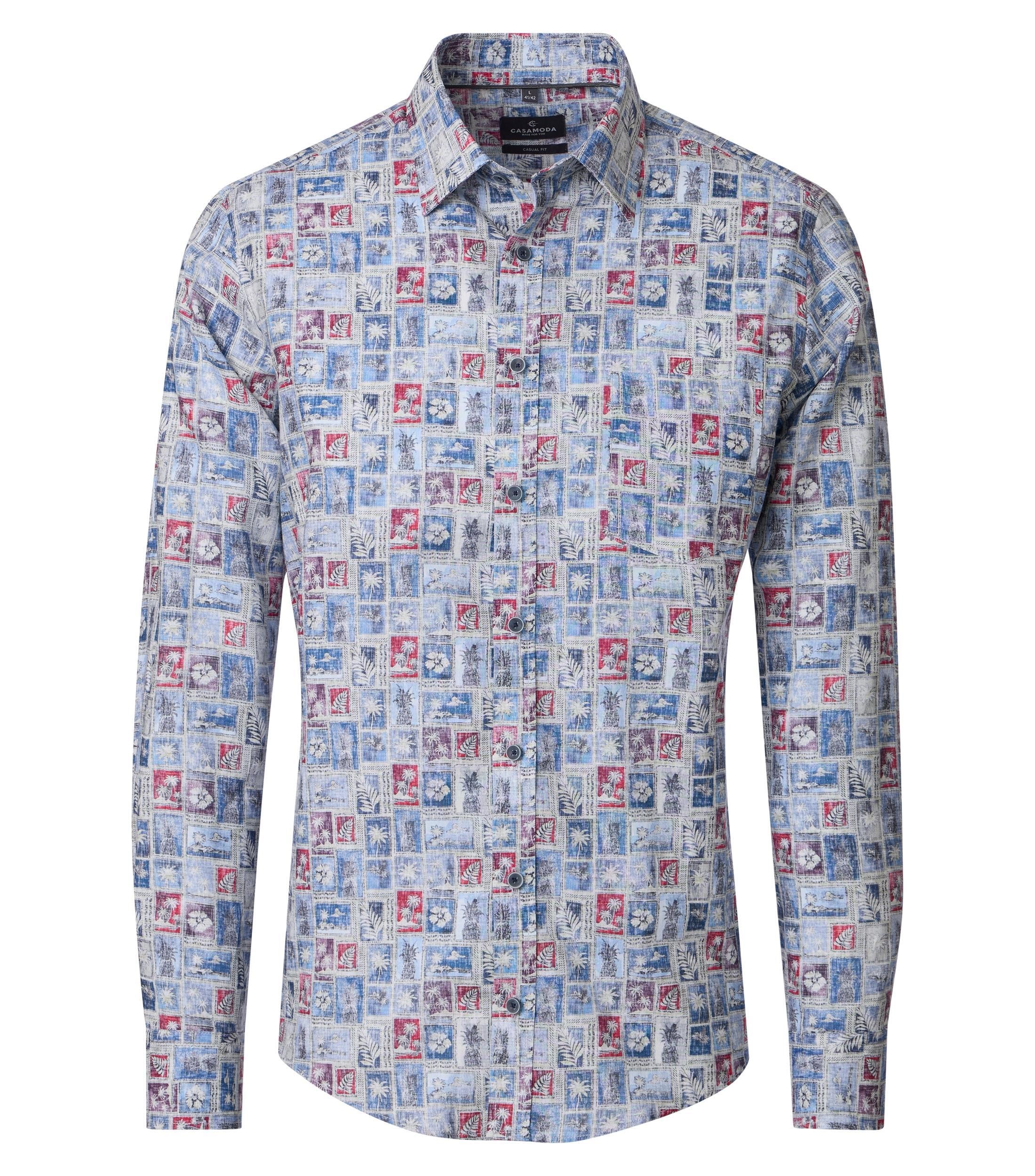 CASAMODA Leinenhemd "CASAMODA Leinenhemd Print" günstig online kaufen