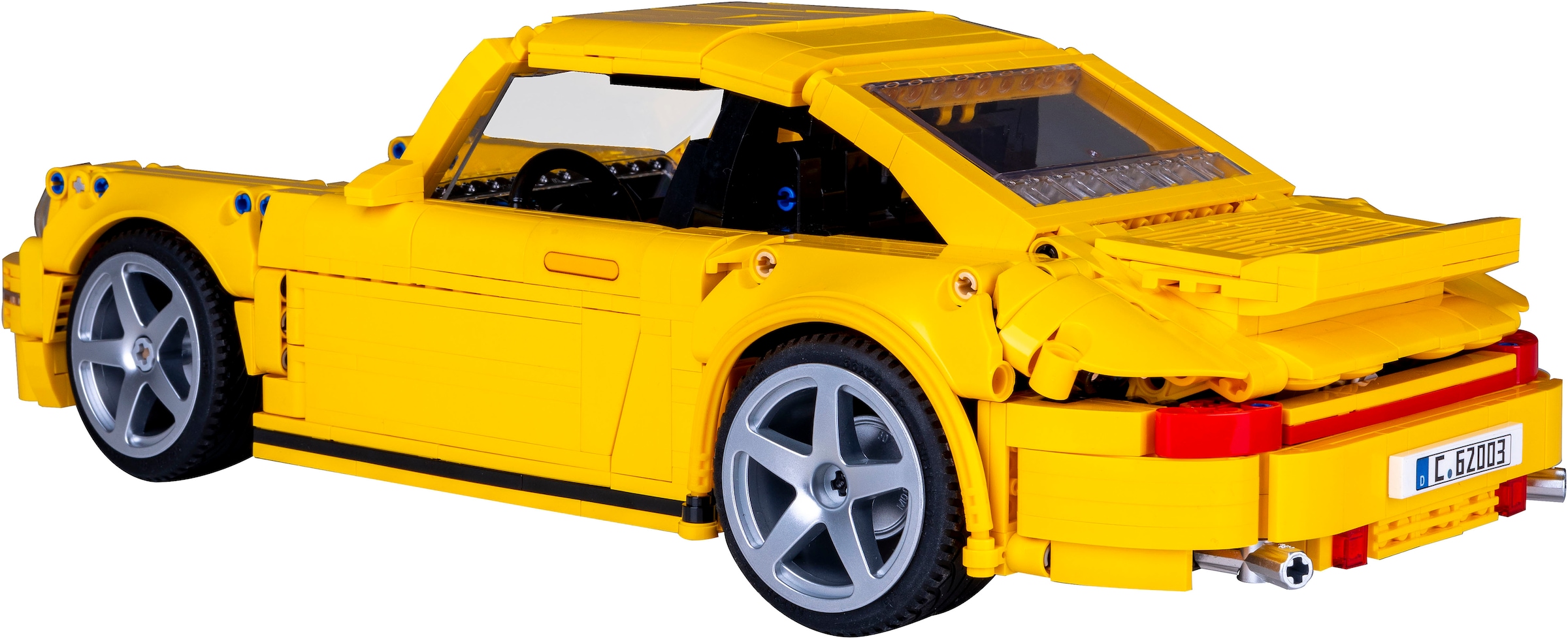 Jamara Konstruktions-Spielset »CaDA, RUF CTR 2017 Yellowbird 1:12 gelb Bricks«, (1515 St.)