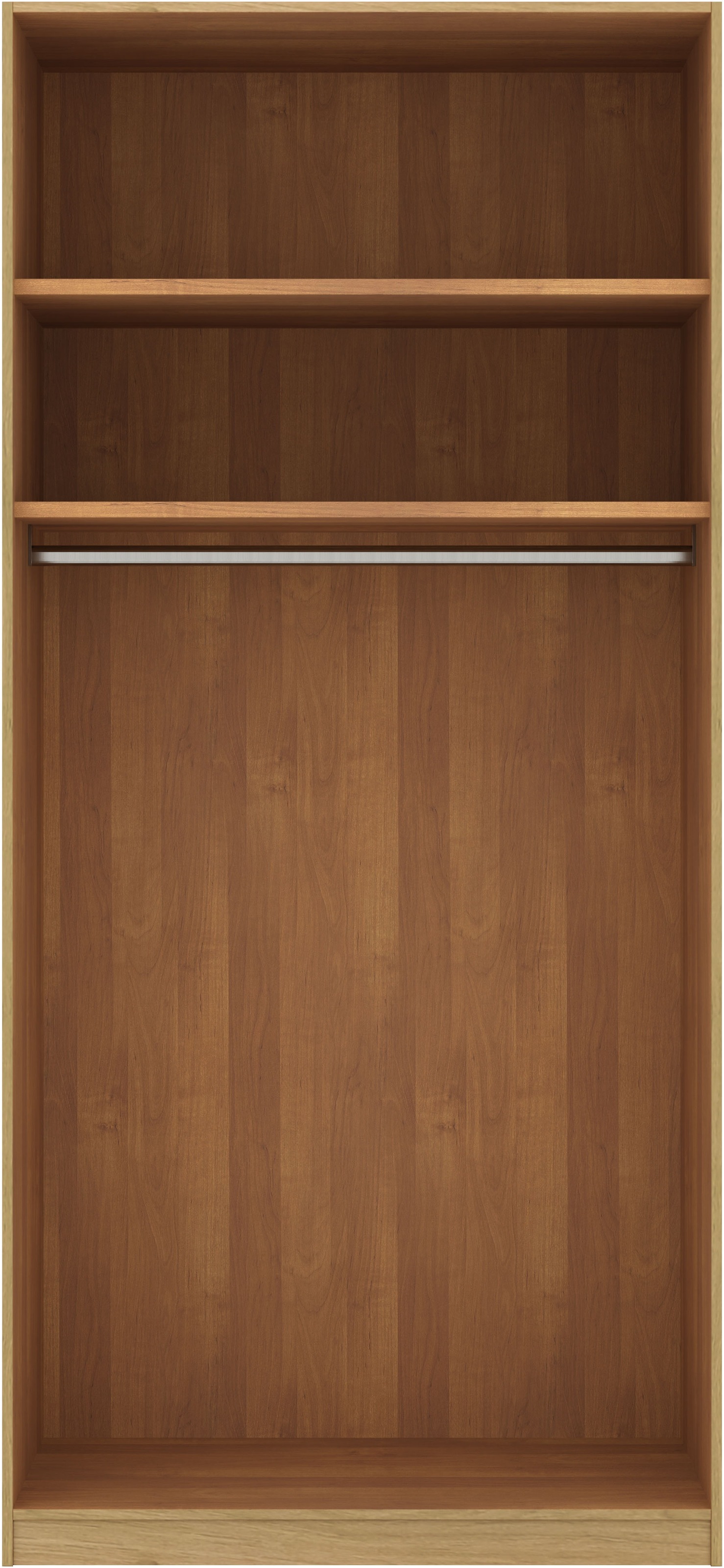 Musterring Drehtürenschrank »Savona, Kleiderschrank, Schrank, Garderobe, teilmassiv Eiche«, (mit Türdämpfern, mit Spiegel oder Glas, extra Böden, MADE IN GERMANY), Türen in Bianco-Eiche massiv, Spiegel-/Glastüren, verschiedene Größen