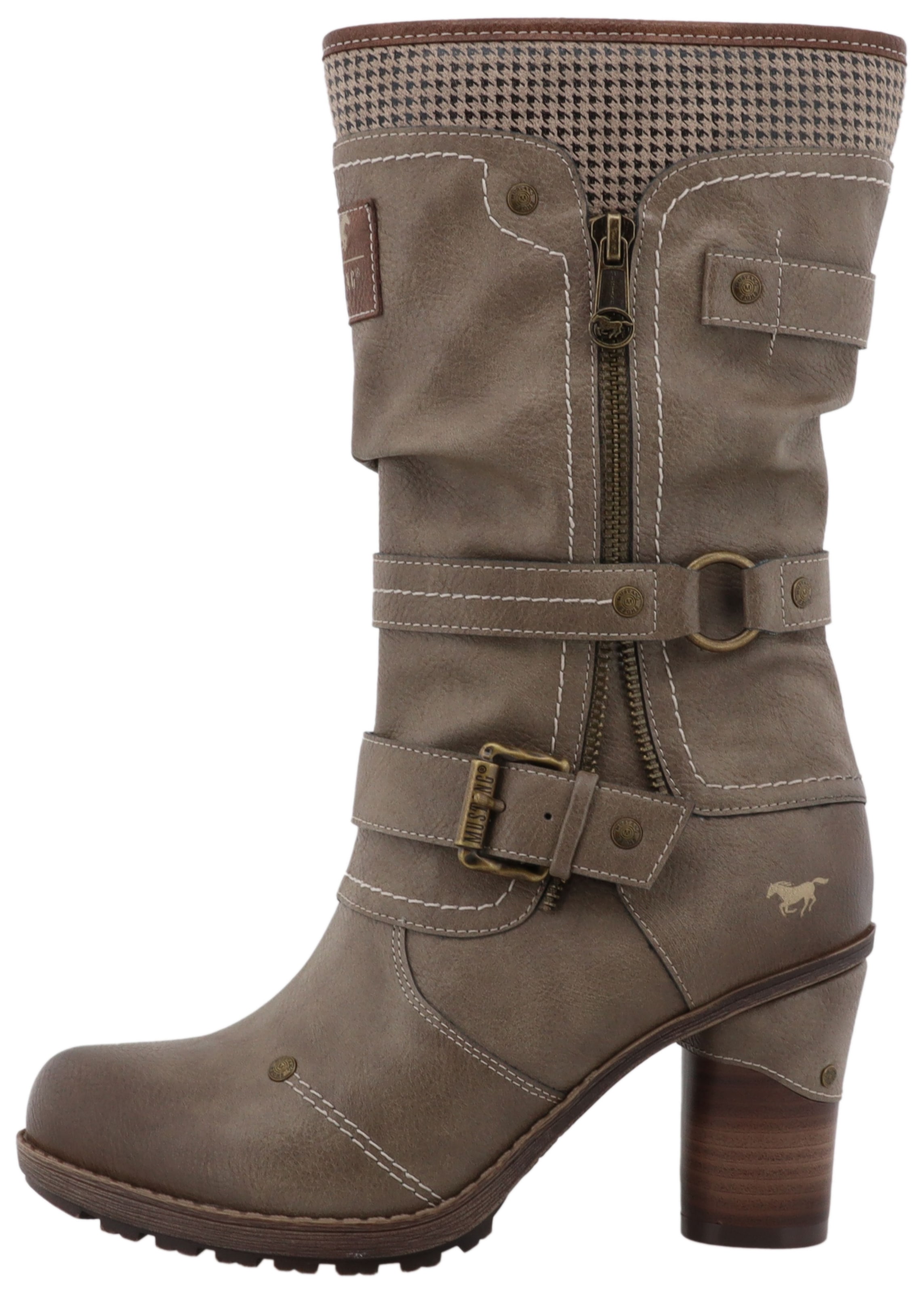 Mustang Shoes Winterstiefel »Palma«, Kurzstiefel, Winterstiefel mit wärmendem Textifutter