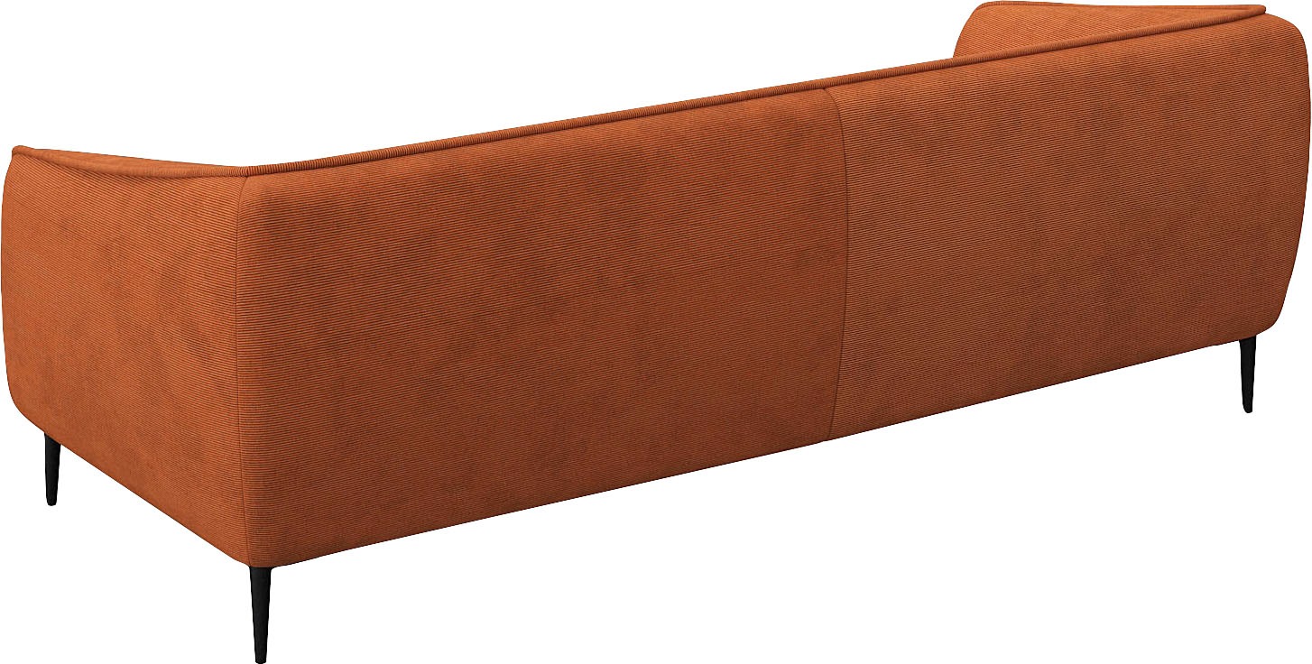 FLEXLUX 3-Sitzer »Belle Designsofa, Couch, bequem durch Kaltschaum im Sitz«, Skandinavisches Design, In hochwertiger Verarbeitung