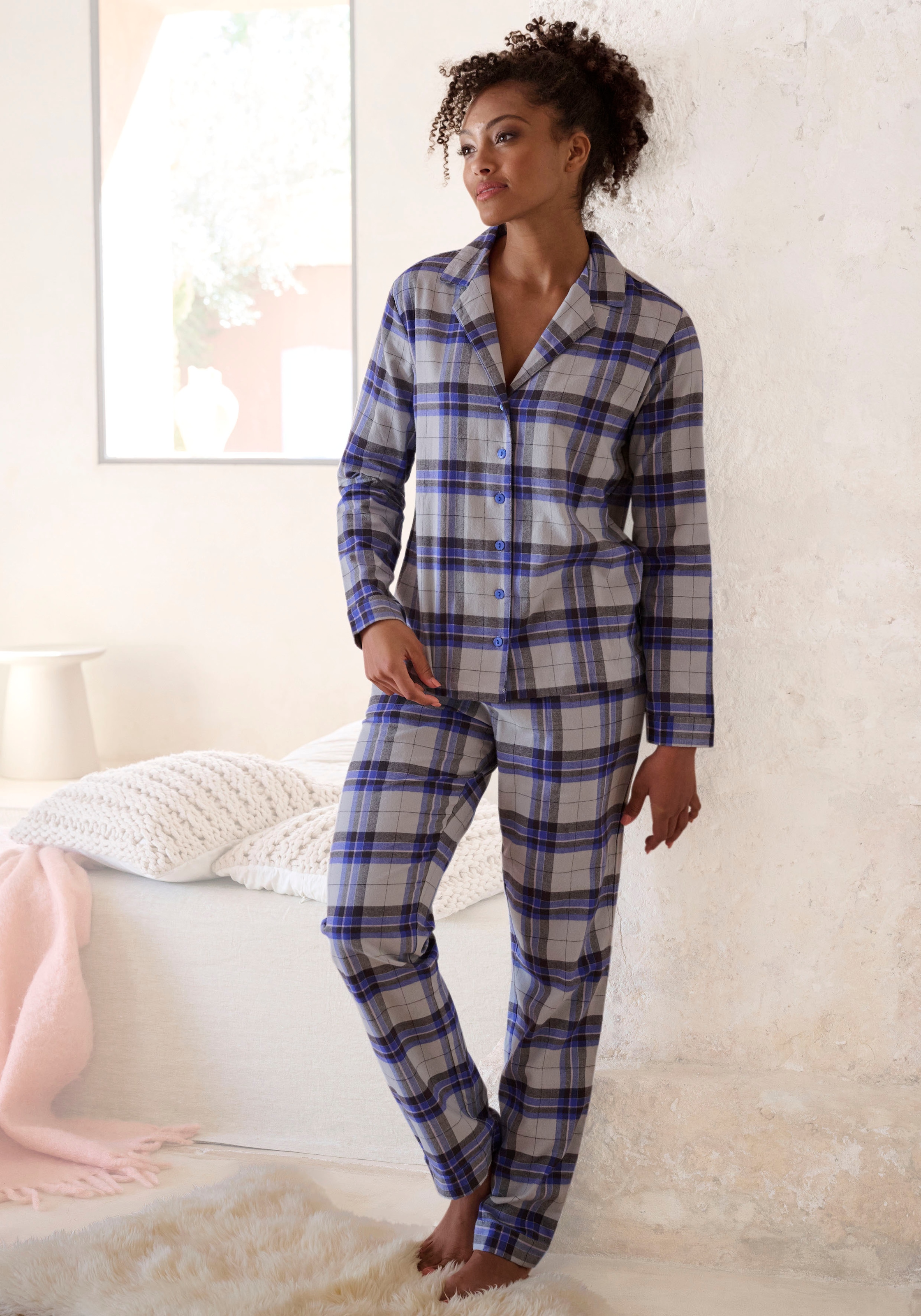 Flanell-Pyjamas für Damen online kaufen | BAUR