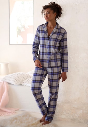 Flanell-Pyjamas für Damen online kaufen | BAUR