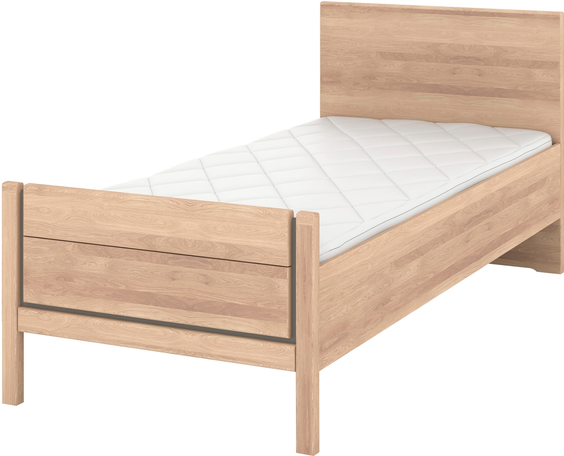 Musterring Holzbett "Sorrent, Bettgestell, Bettrahmen, teilmassiv Eiche", ( günstig online kaufen
