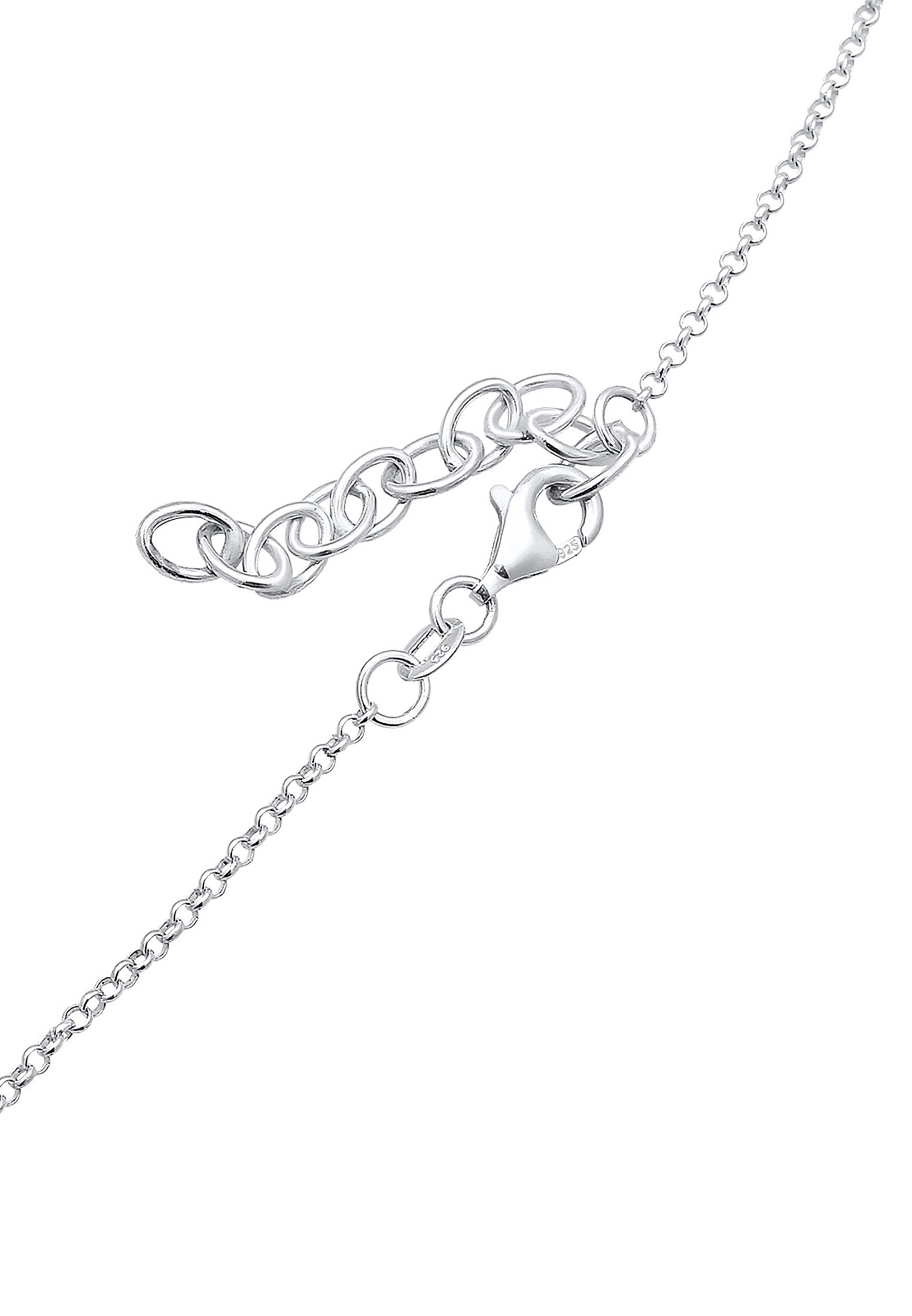 Elli Collier »Choker Plättchen Coins Matt 925 Silber«