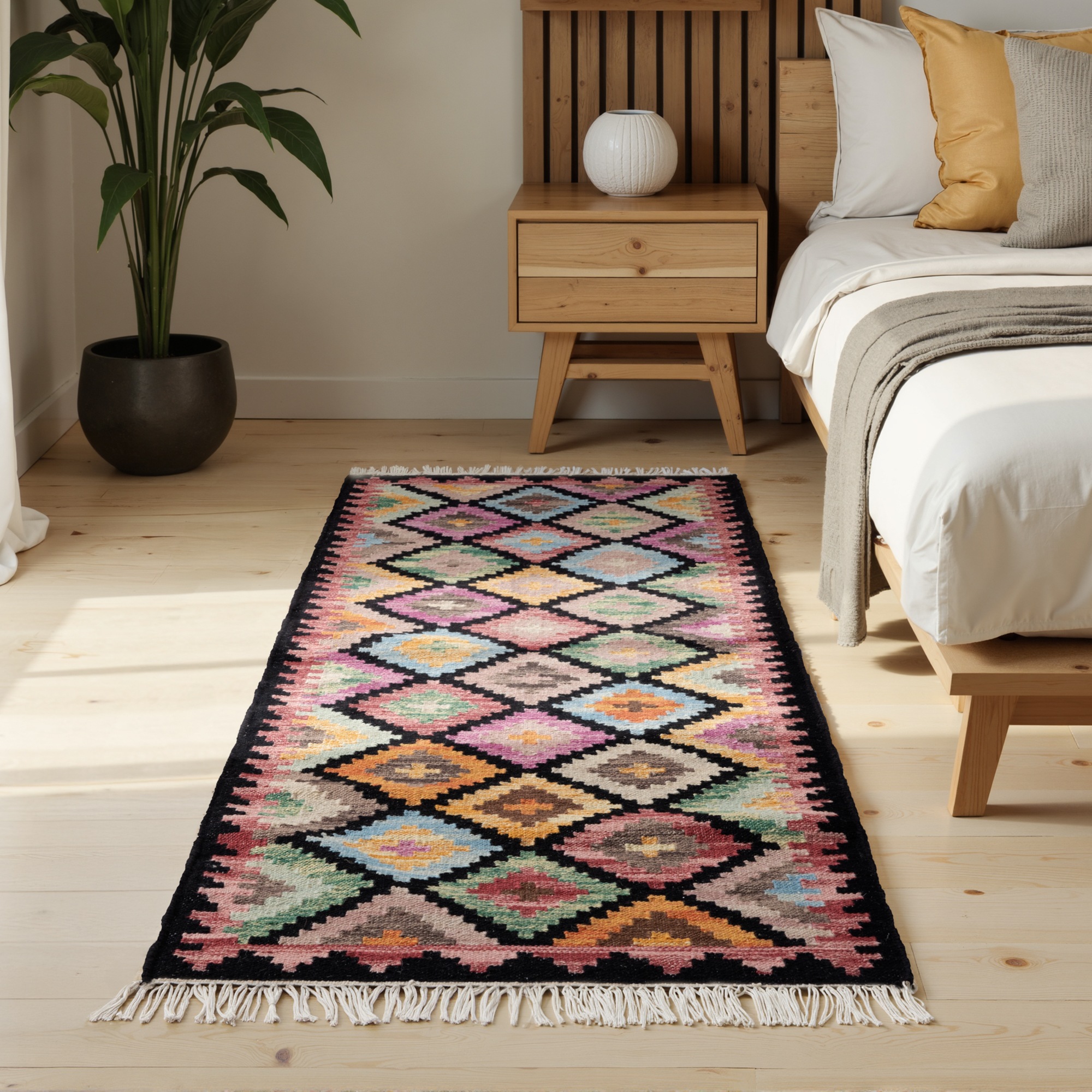 HANSE Home Teppich "Kelim Zara" rechteckig 3 mm Höhe Wolle, Baumwolle, Natu günstig online kaufen