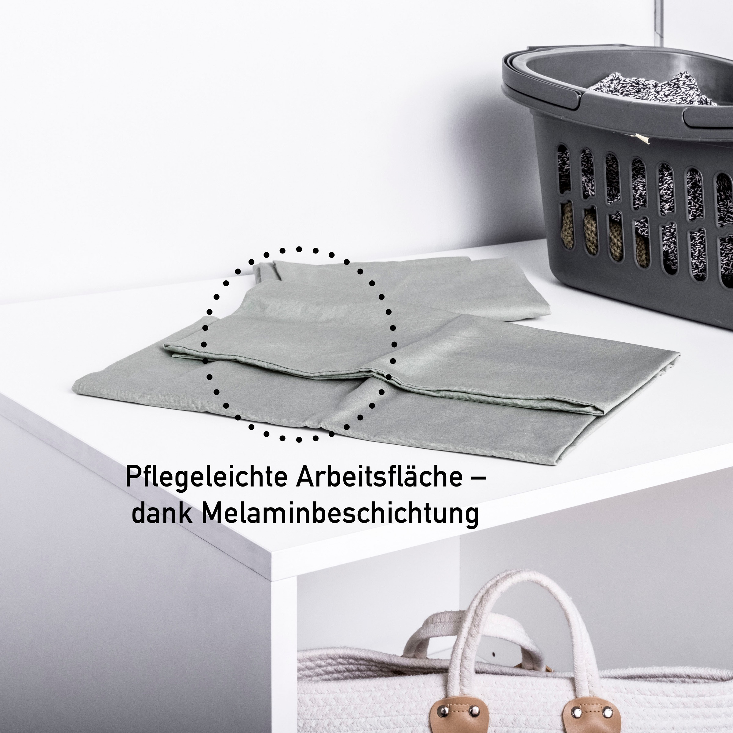 Inter Link Mehrzweckschrank-Set »Norela, Modulares Waschmaschinen-Set mit Hochschrank & Stauraum« 4 Stk. tlg.