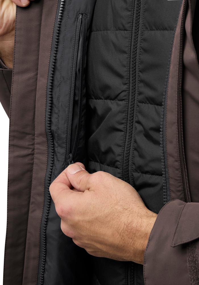 Jack Wolfskin 3-in-1-Funktionsjacke »ROMBERG 3IN1 JKT M«, mit Kapuze
