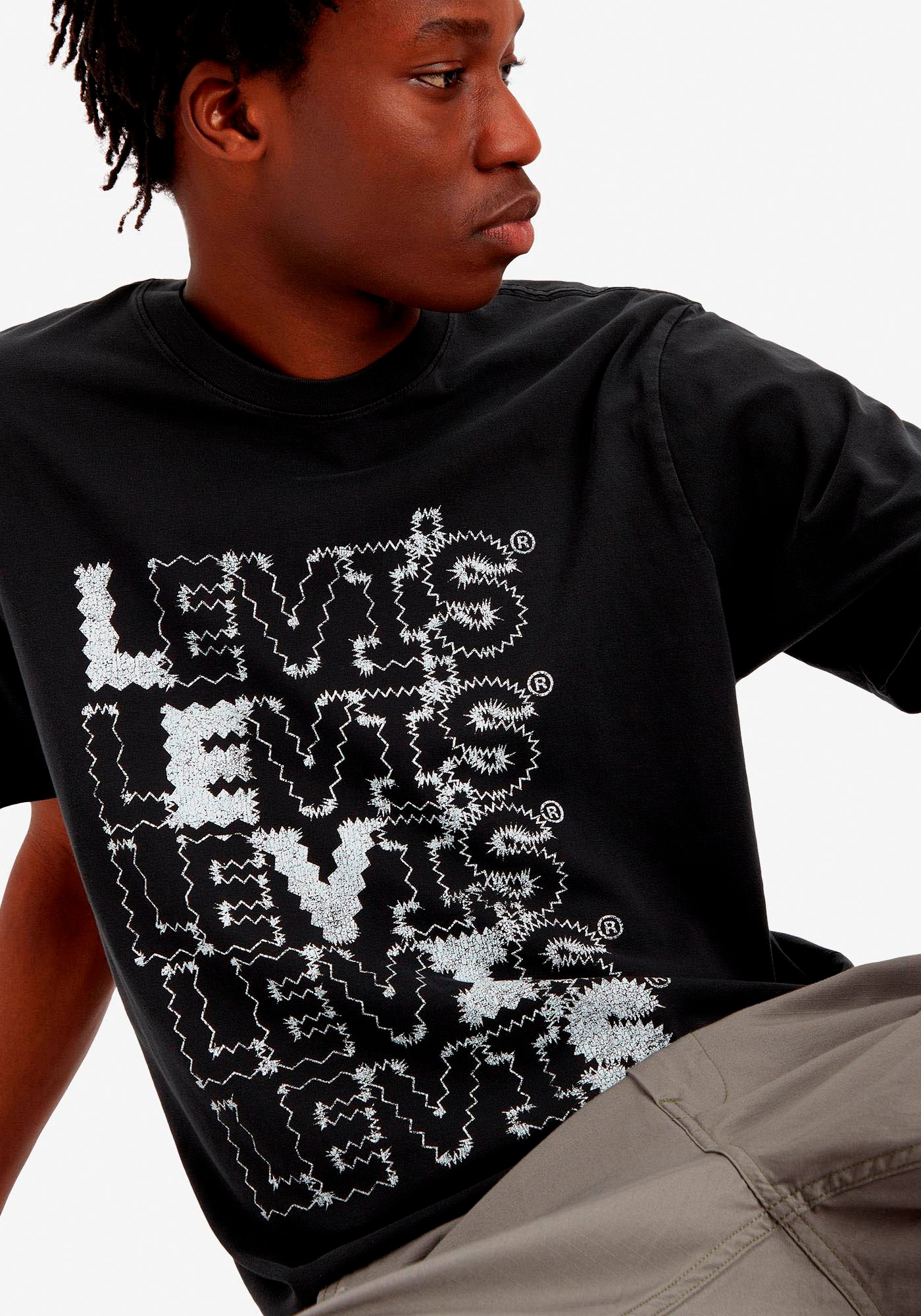 Levi's® Print-Shirt »SS RELAXED FIT TEE BLACKS«