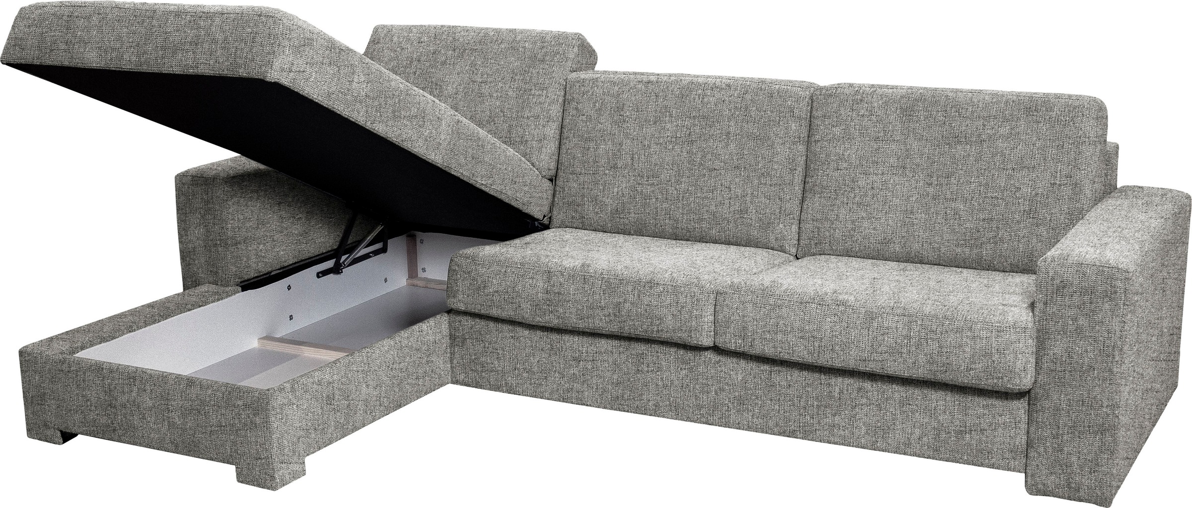Home affaire Ecksofa Roma "L" Dauerschlaffunktion, mit Unterfederung, Matratzenhöhe 14cm, Liegemaße ca 163x198 cm, L-Form