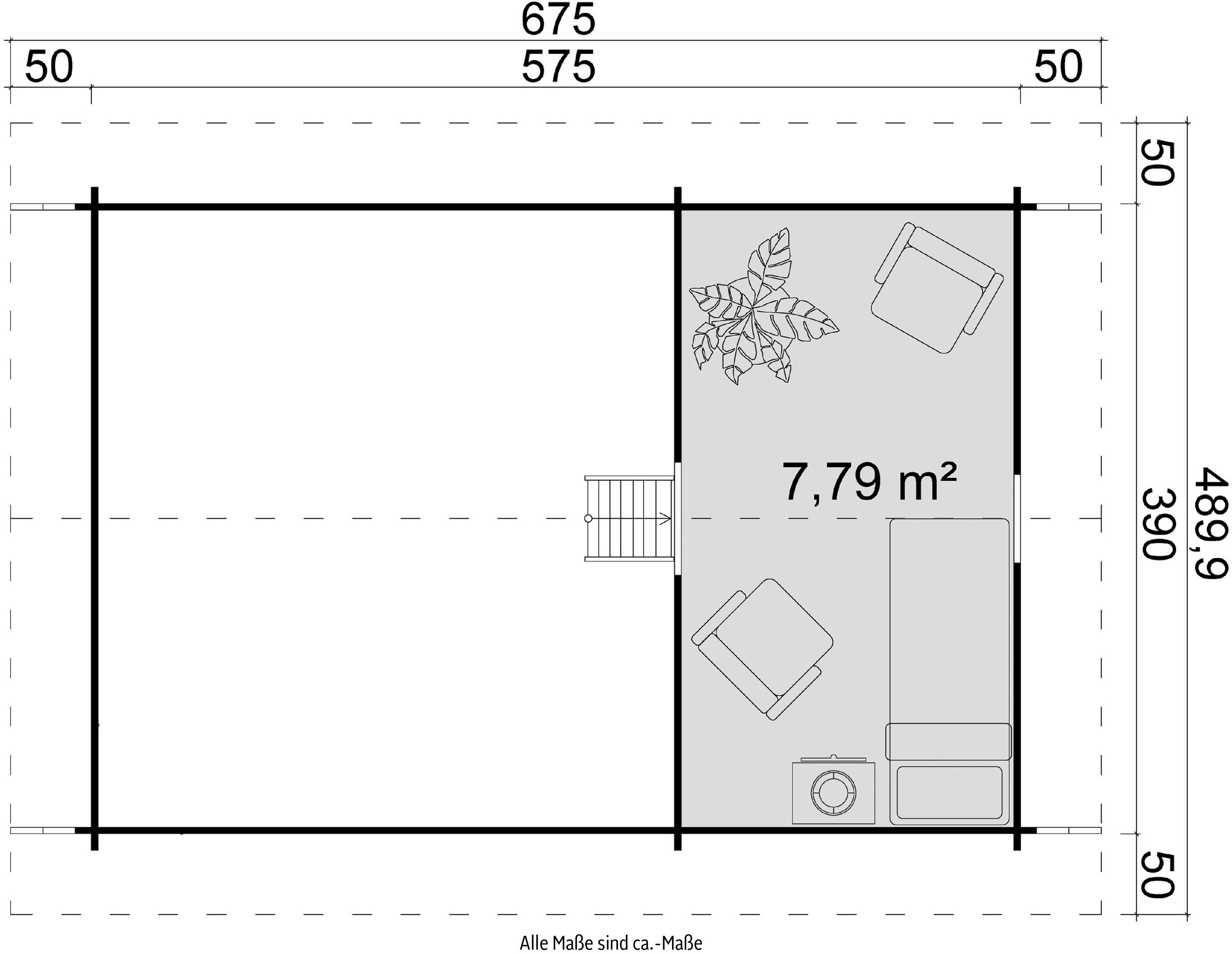 LASITA MAJA Gartenhaus »CAROLINE«, (Set, inkl. Fußbodenbretter zum Verlegen)