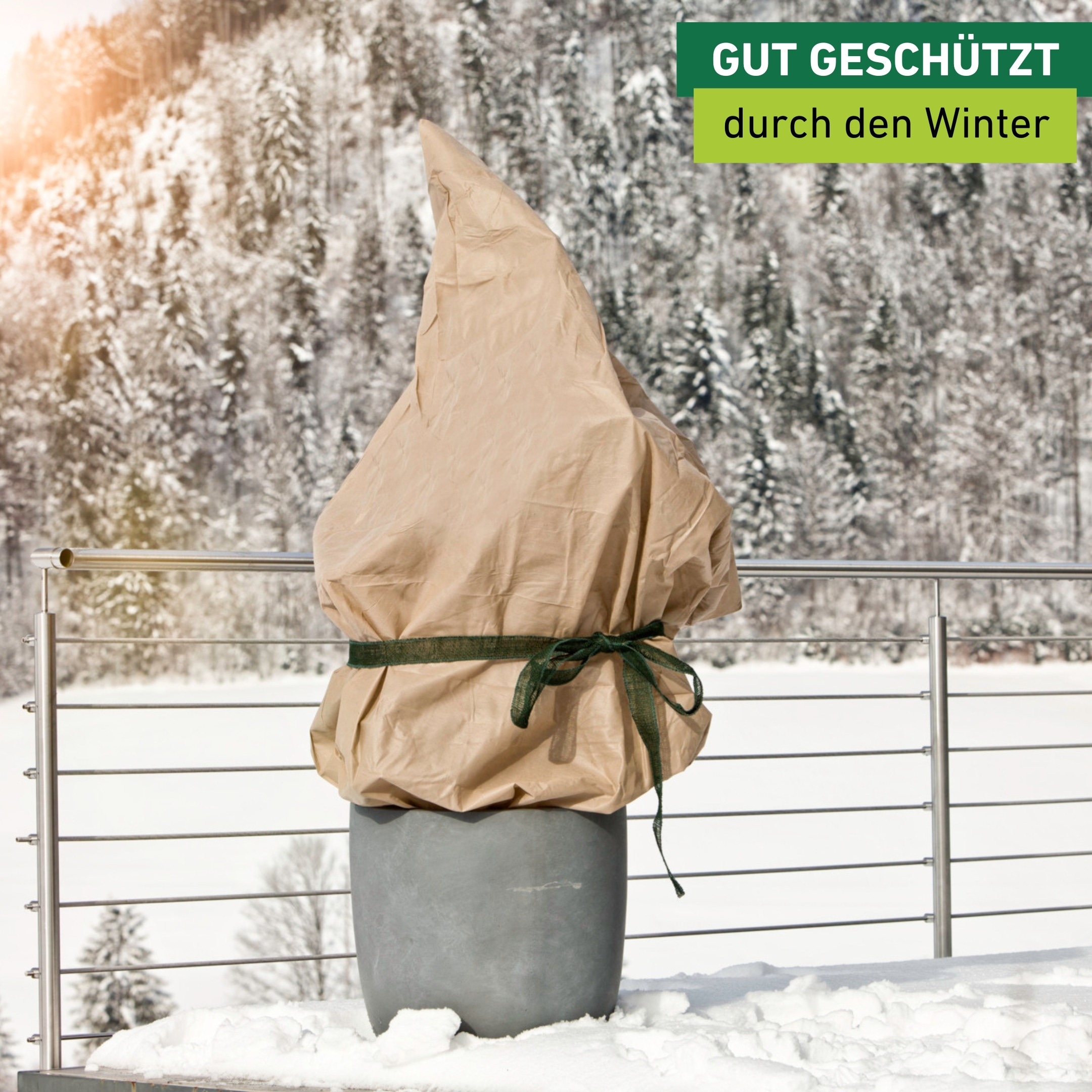 Windhager Winterschutzvlies »Winterschutz für Pflanzen, Vlieshaube, Frostschutz und Kälteschutz« UV stabilisiert und witterungsbeständig, 0,6x1,8 m, Stärke 50 g/m2