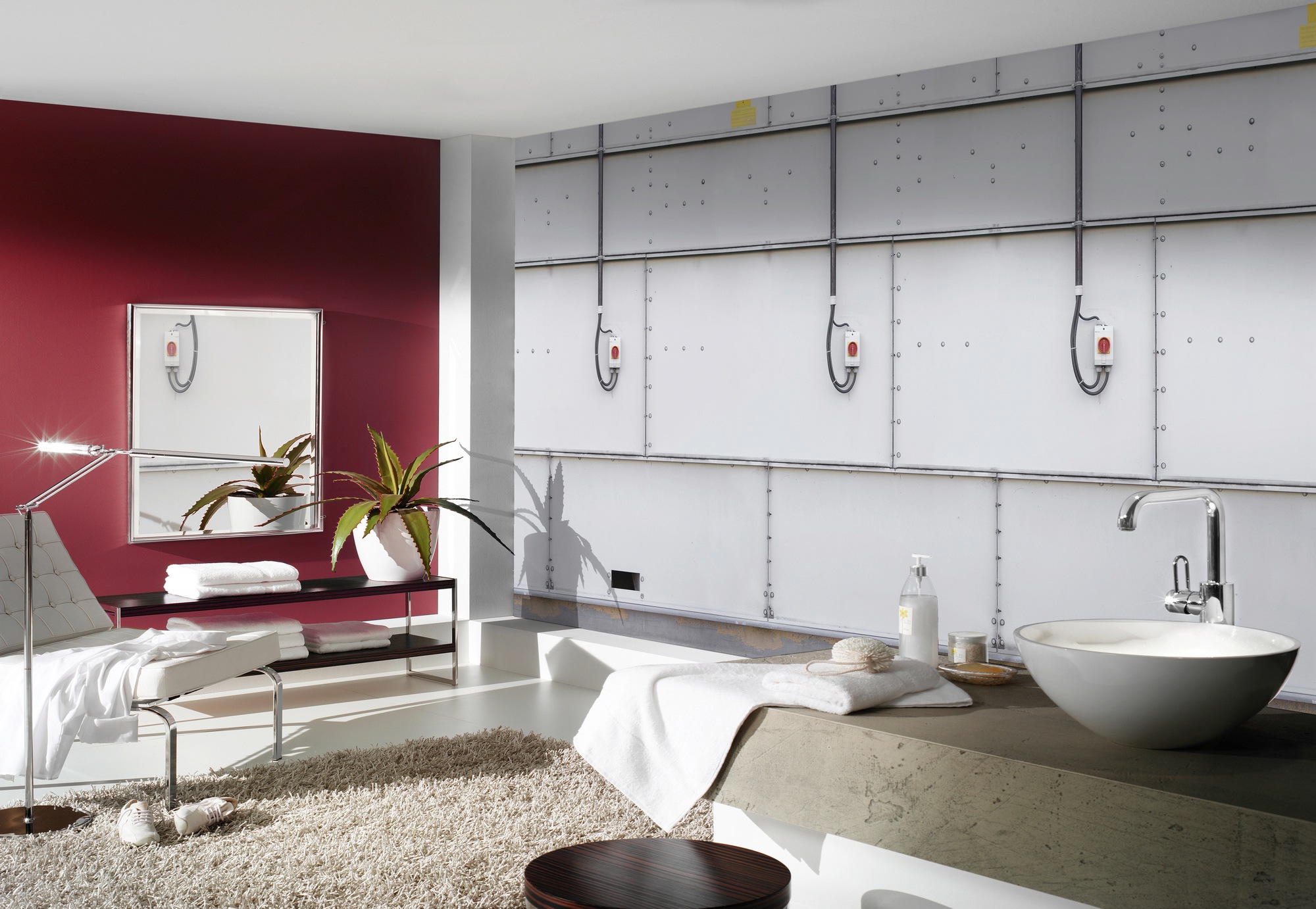 Architects Paper Fototapete "Metal Front" Vlies, Wand, Schräge günstig online kaufen