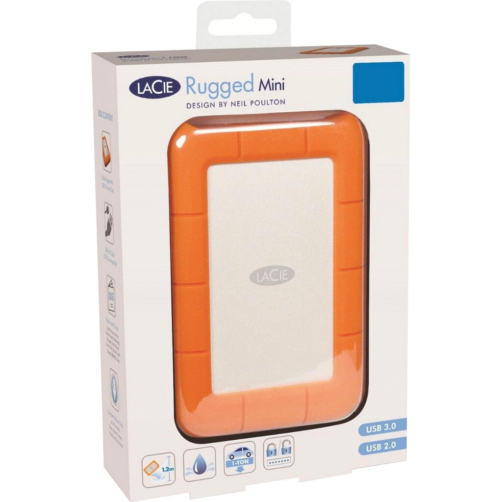 LaCie externe HDD-Festplatte »Rugged Mini 1TB«, 2,5 Zoll, Anschluss USB 3.0