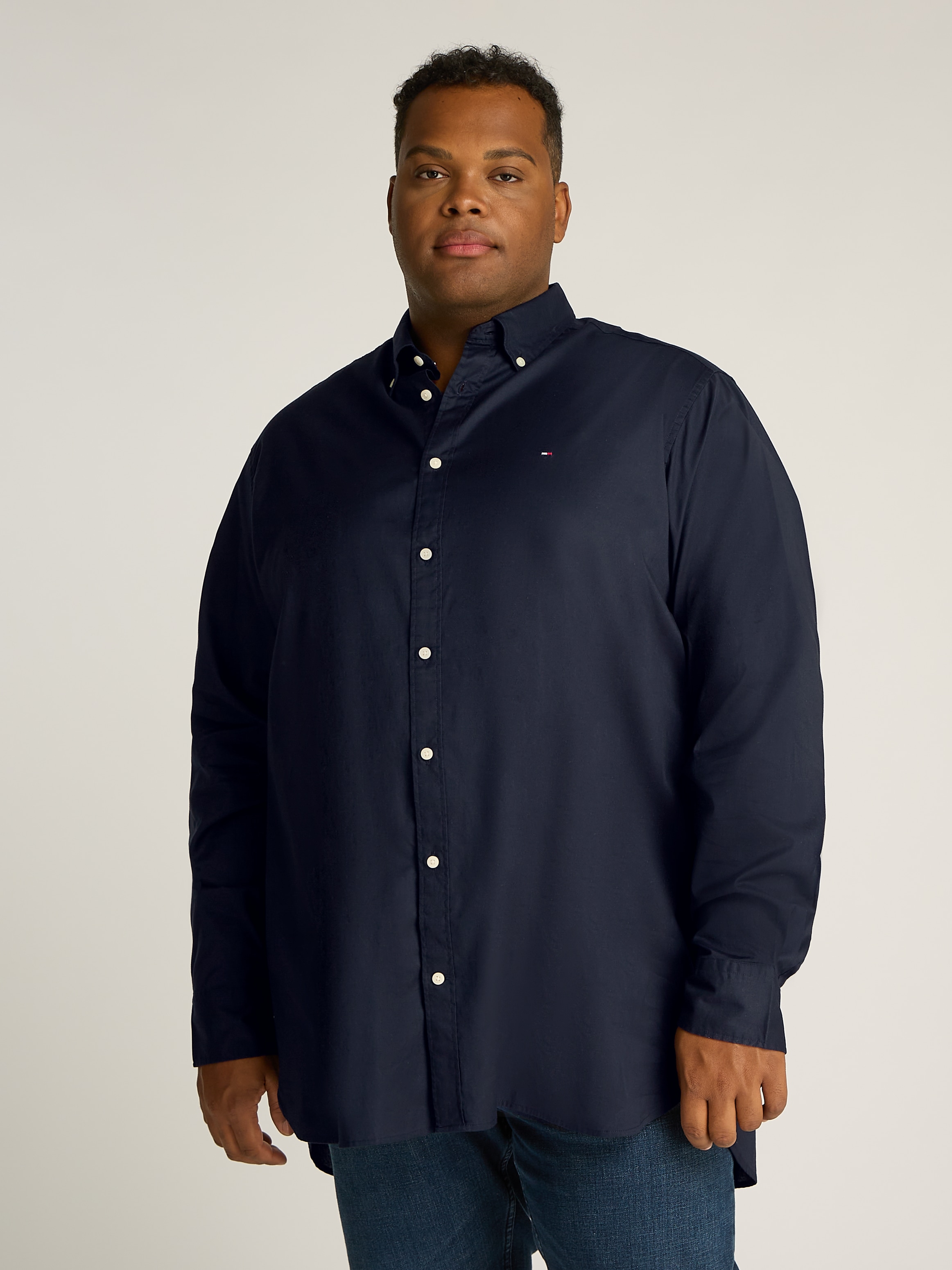 Tommy Hilfiger Big & Tall Langarmhemd "BT - CORE FLEX POPLIN RF SHIRT"