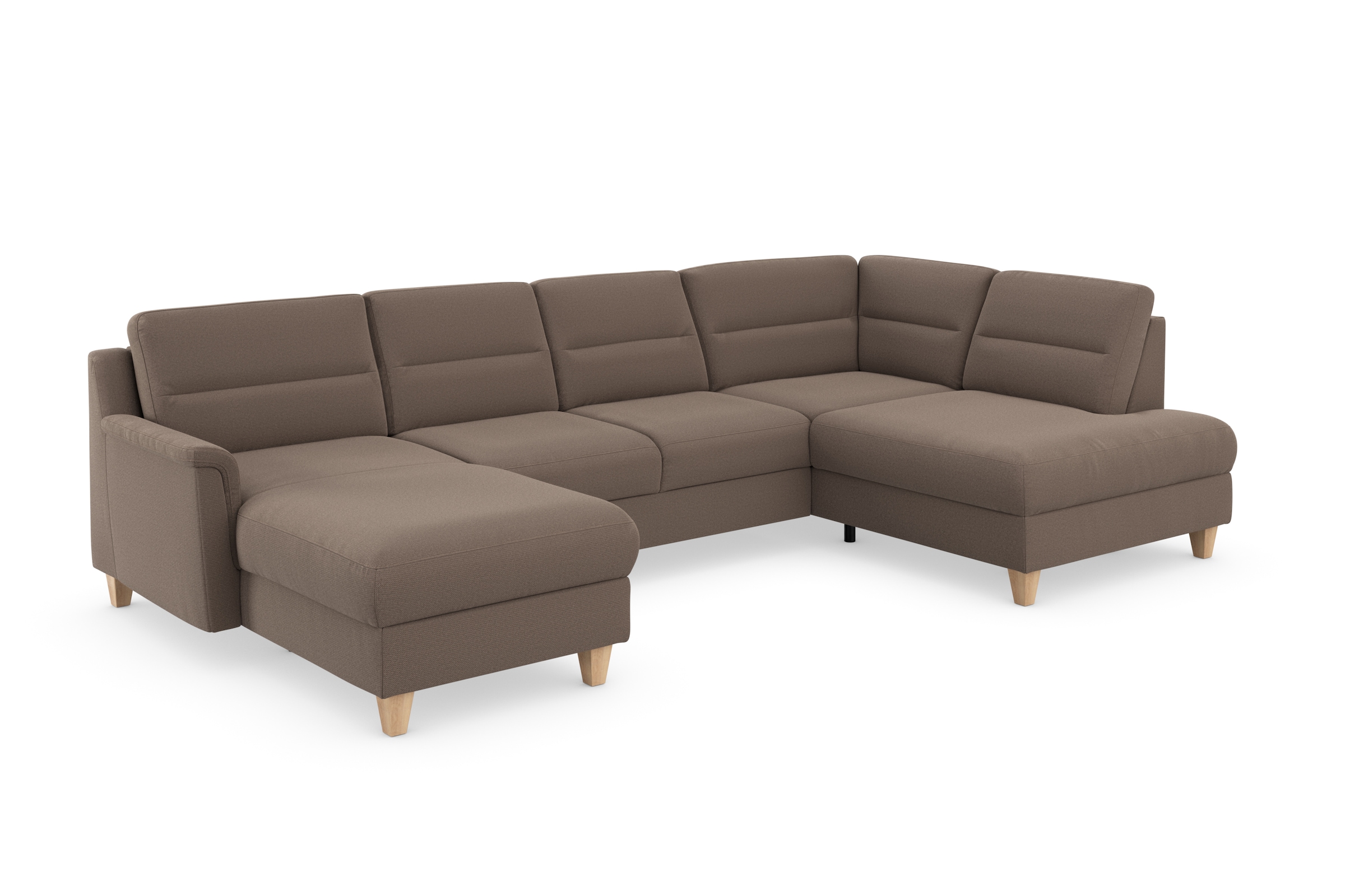 sit&more Wohnlandschaft »Farö U-Form«, inklusive Federkern, wahlweise mit Bettfunktion und Bettkasten