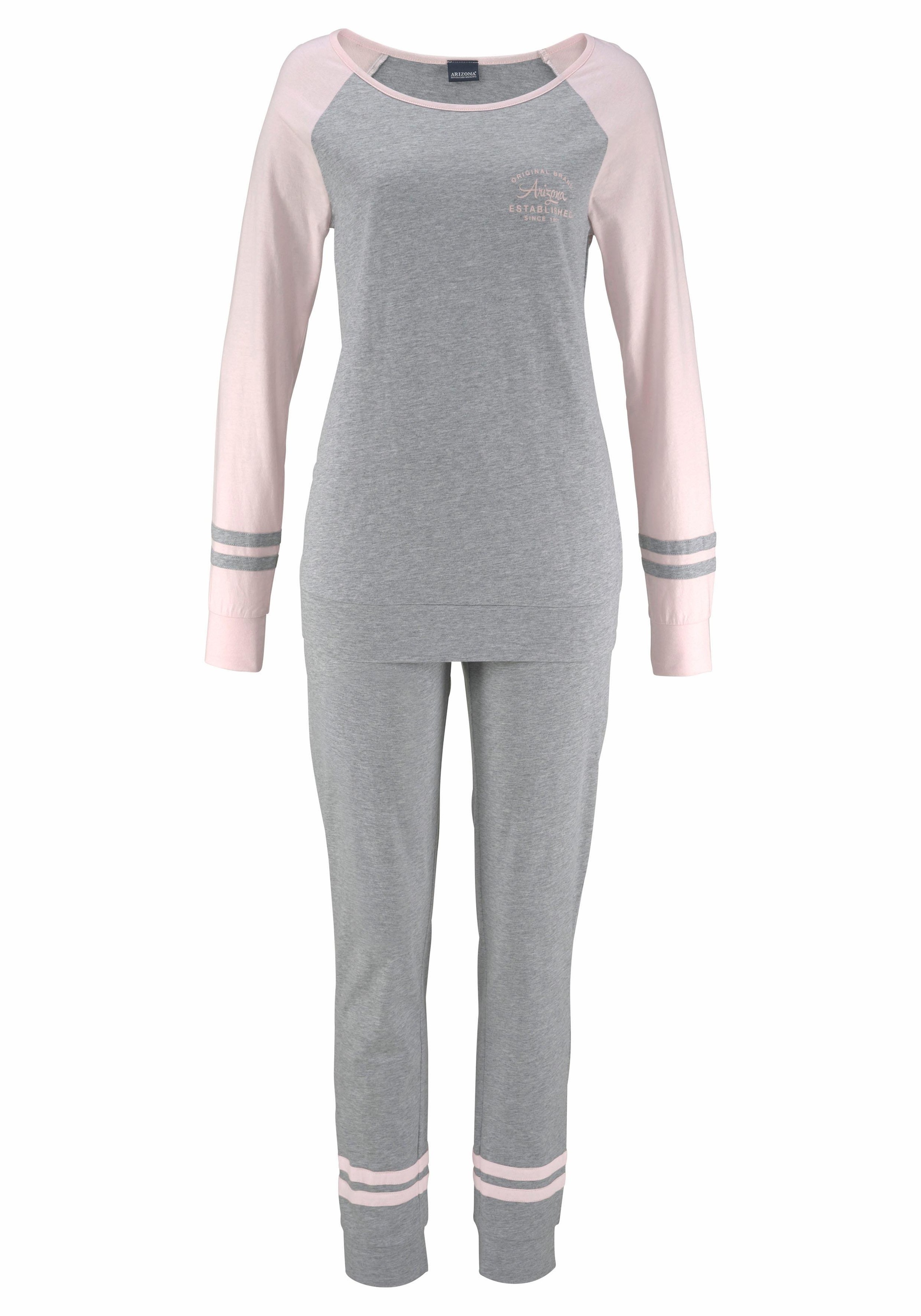 Arizona Pyjama 2-teilig, 2 tlg. mit Raglanärmeln günstig online kaufen