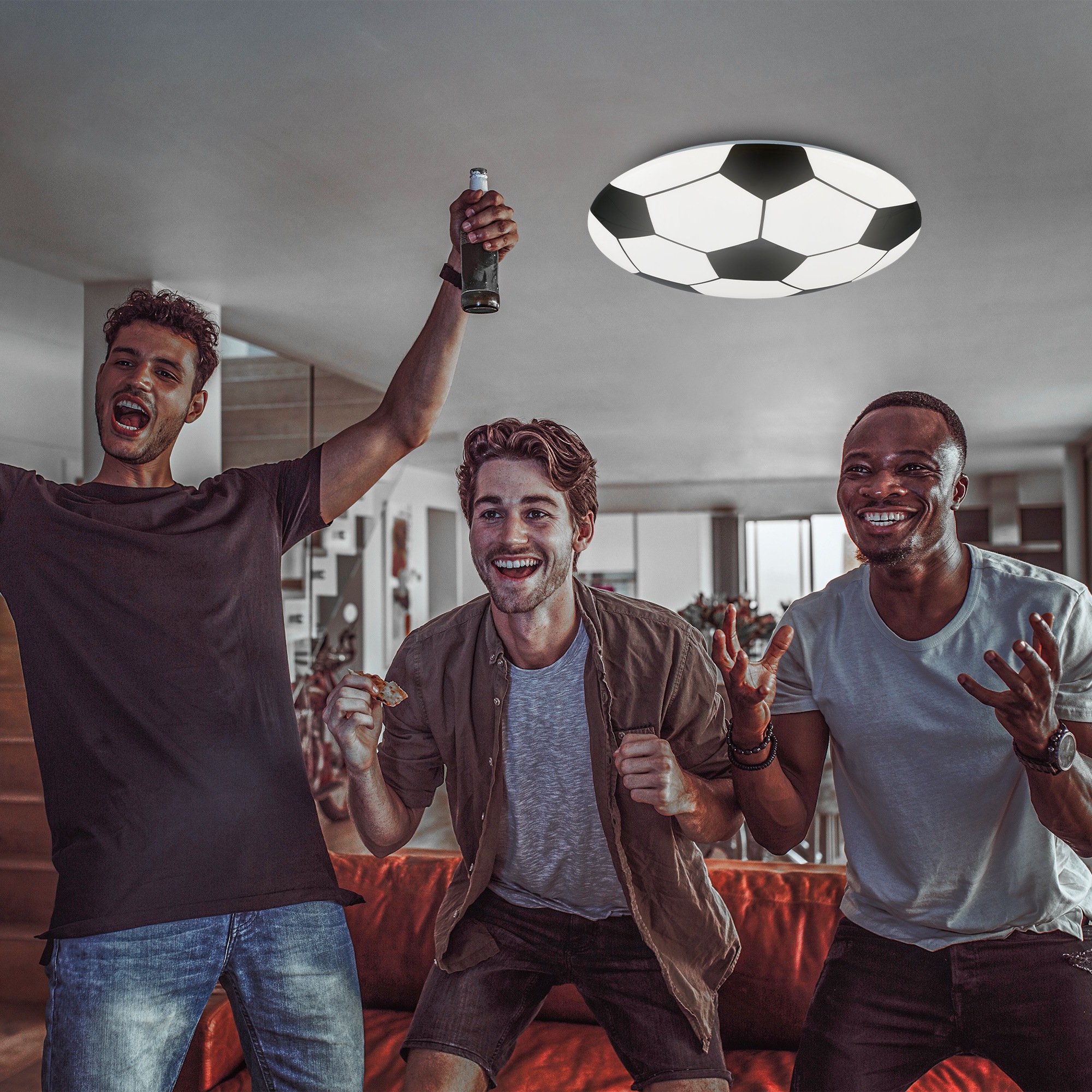 Briloner Leuchten Deckenleuchte »SOCCER«, 12 Watt LED fest verbaut