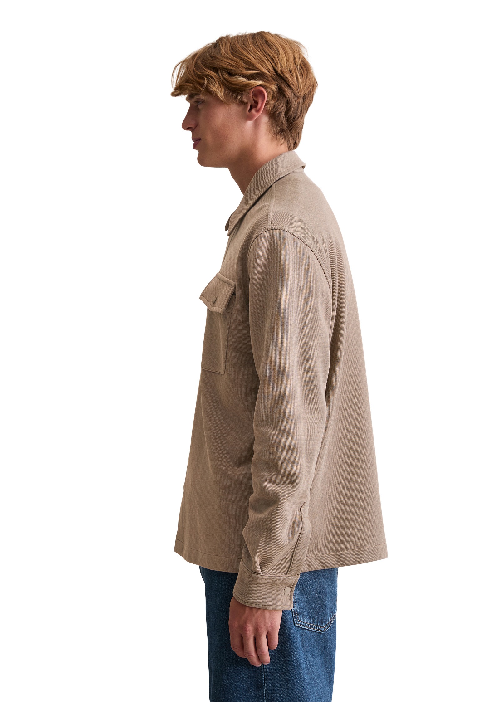 Marc OPolo DENIM Kurzjacke "aus Bio-Baumwolle mit feiner Struktur" ohne Kap günstig online kaufen